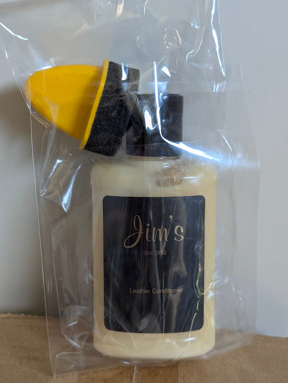 Jim's Leather Conditioner 4oz Bottle with Applicator
