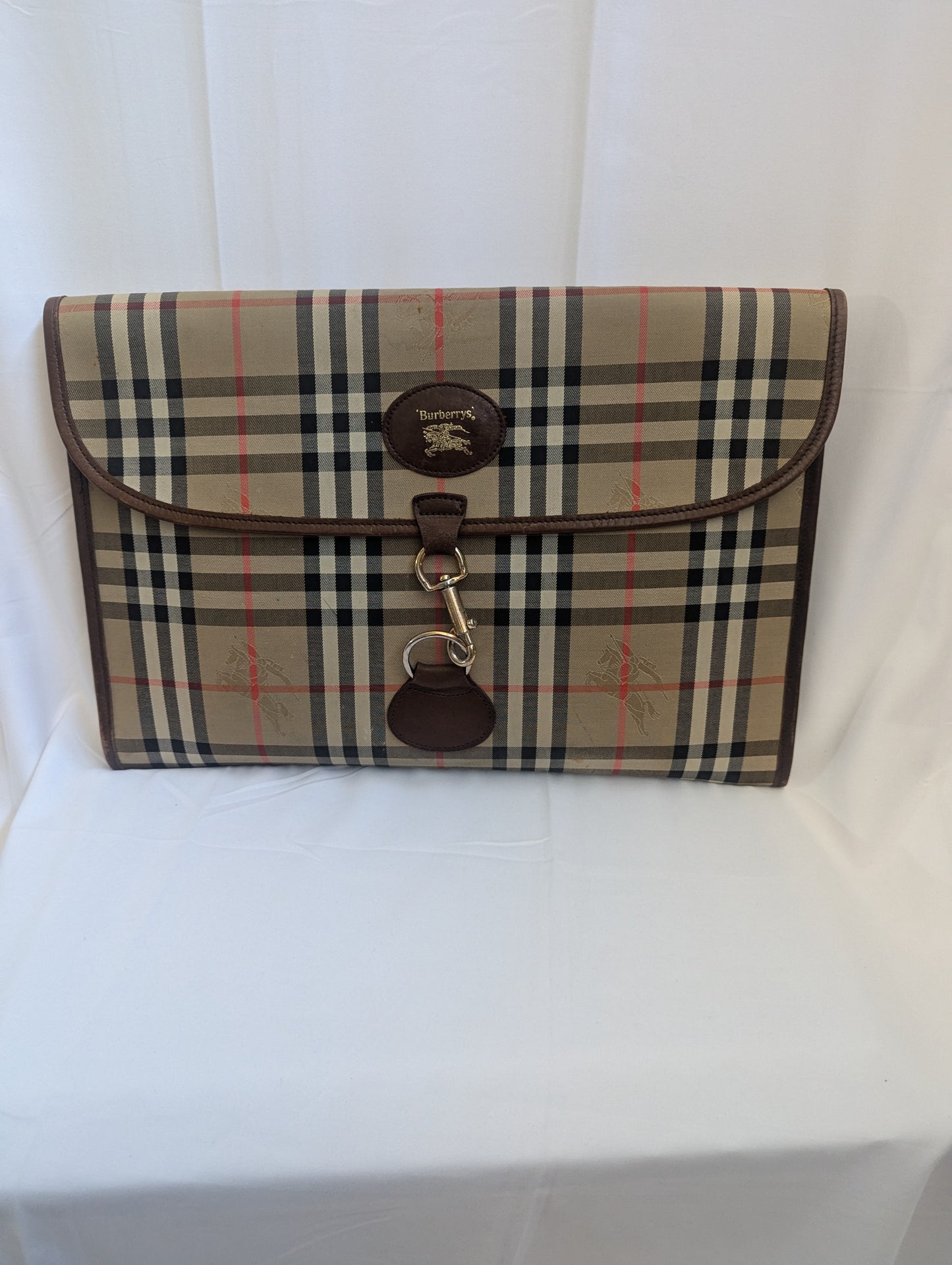 Burberry Nova Check Portfolio Clutch