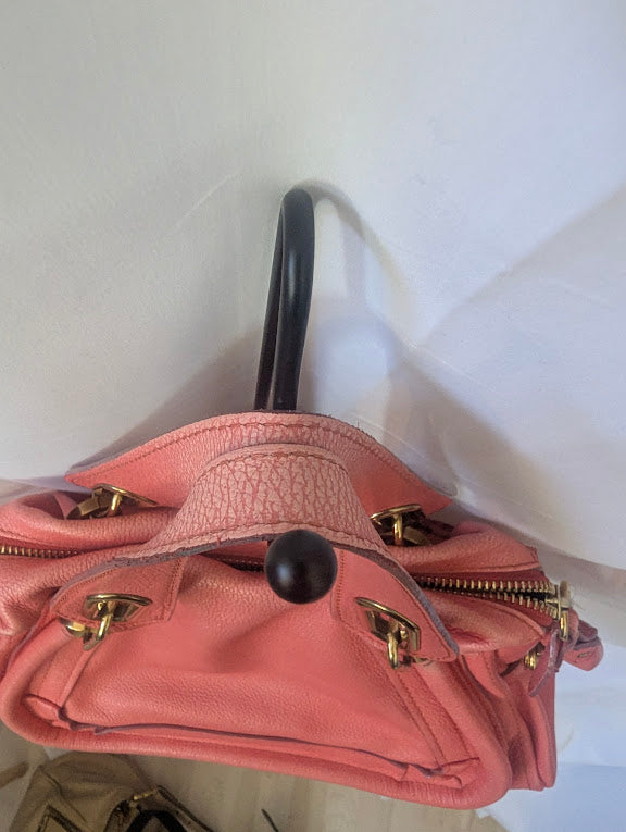 Chloe Pink Shoulder Bag with Gold Hardware