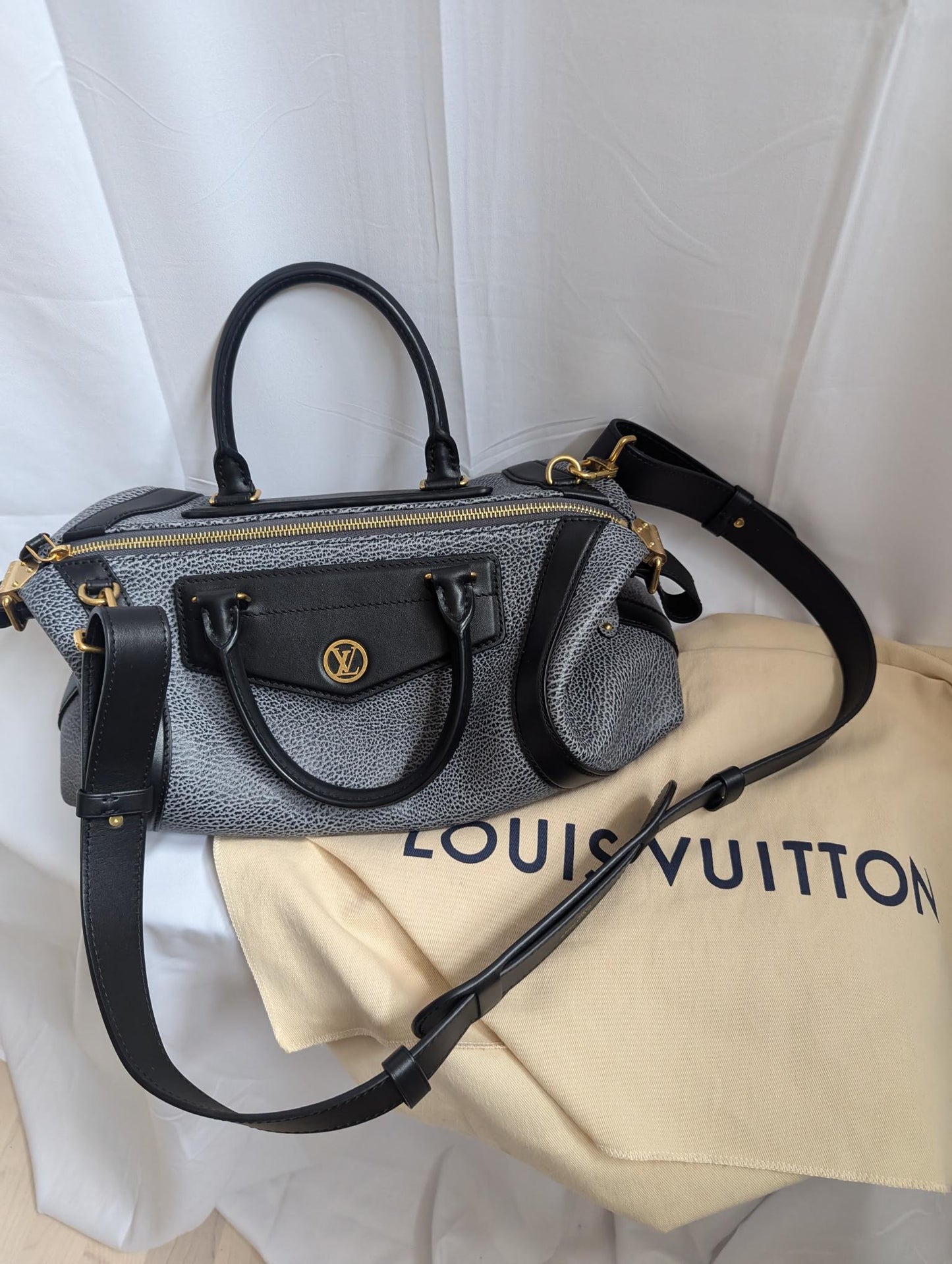 Louis Vuitton Biker MM Pixel DA.DEN (Gray/Blue Bag) - UNUSED