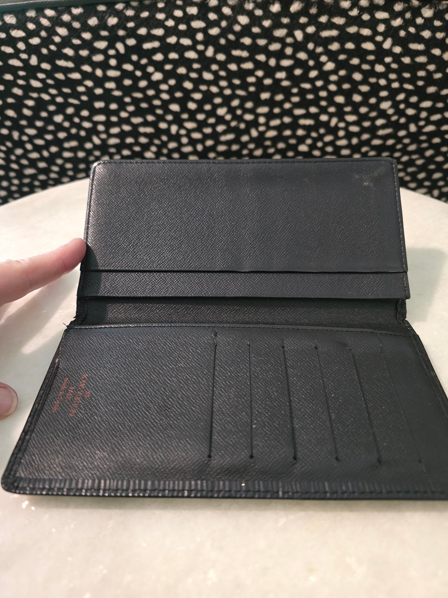 Louis Vuitton Black Epi Bifold