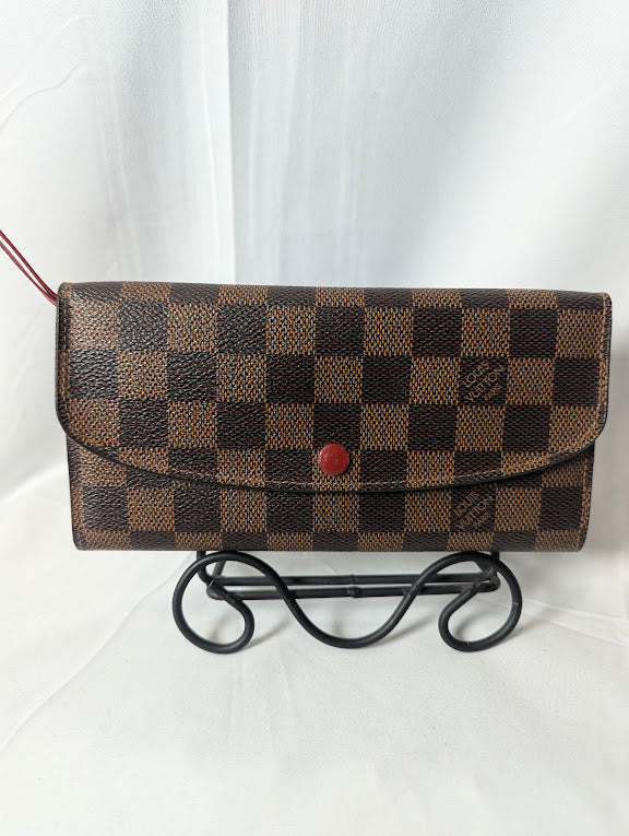 Louis Vuitton Damier Emile with Red Snap Wallet