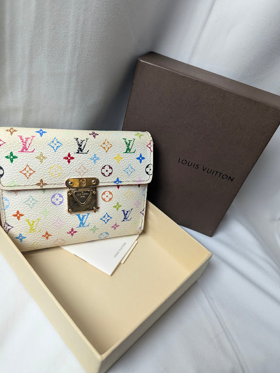 Louis Vuitton White Murakami Koala Wallet