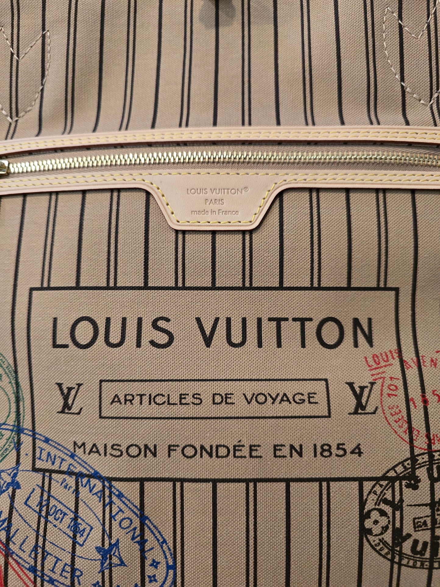 Louis Vuitton Neverfull Inside Out GM ST.MNG BEI (Large Tan Print) - UNUSED