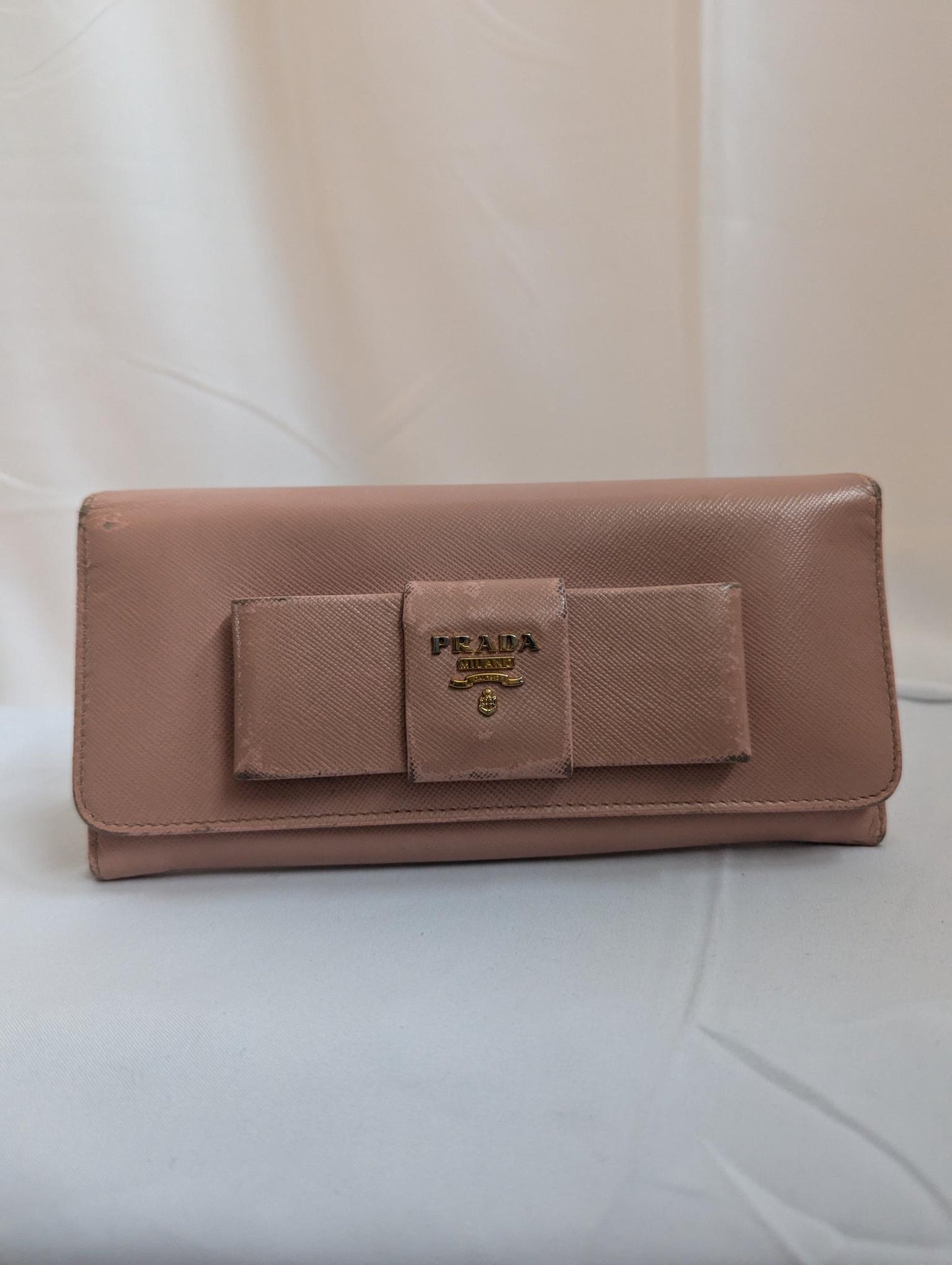 Prada Pink Wallet with Bow
