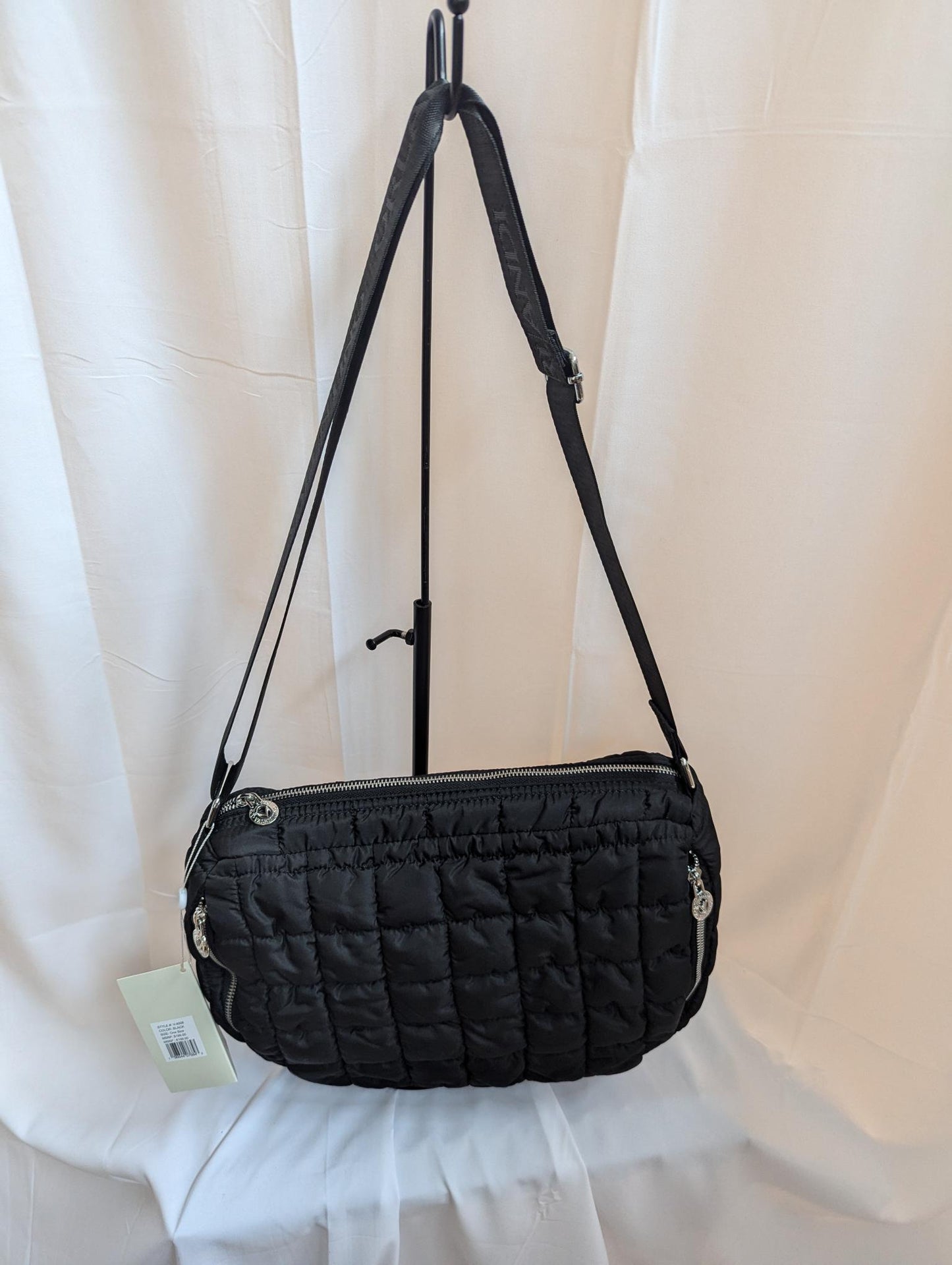 Valentino Orlandi Quilted Black shoulder bag NWT