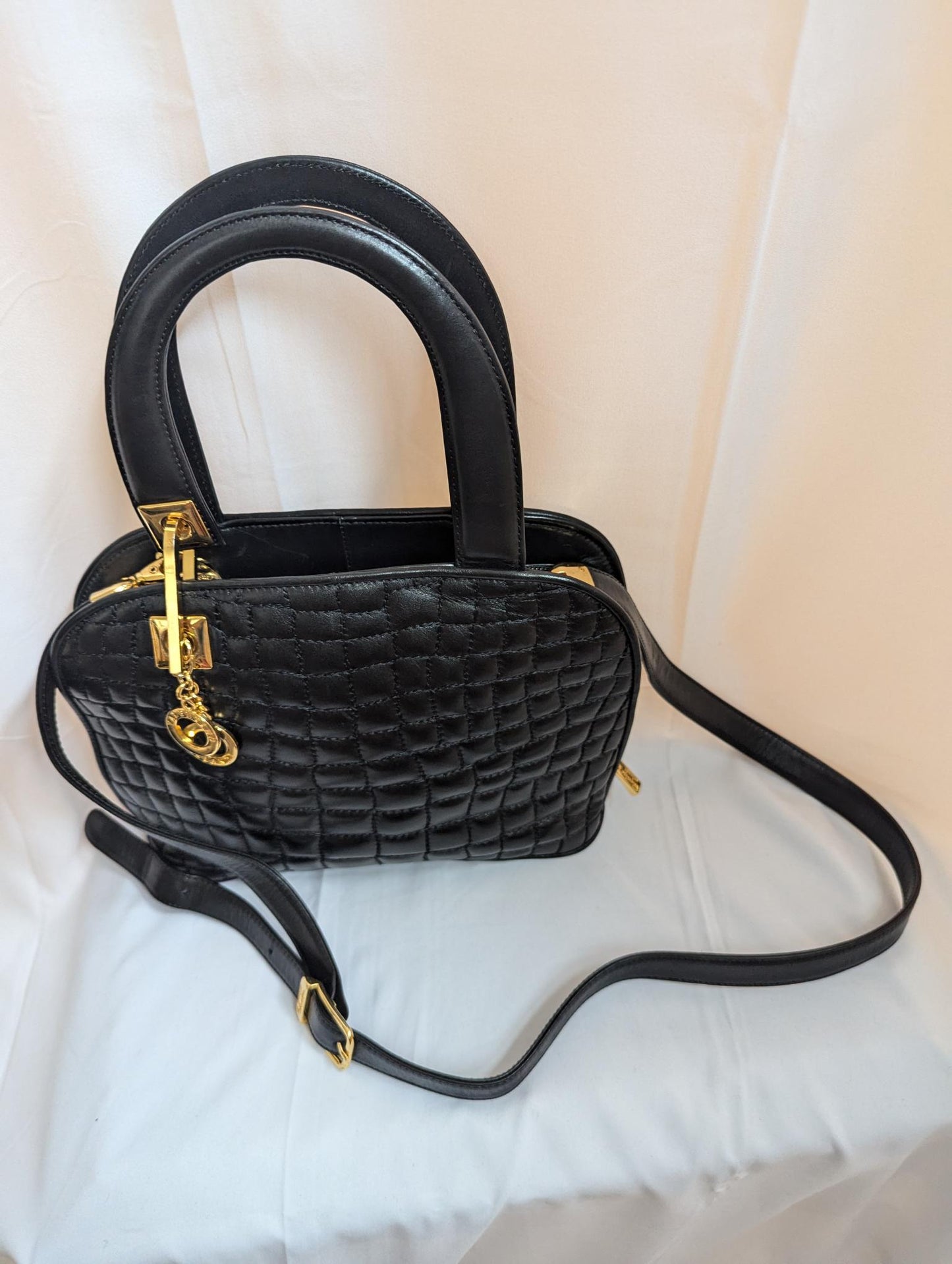 Valentino Orlandi Small Black with Gold Handbag