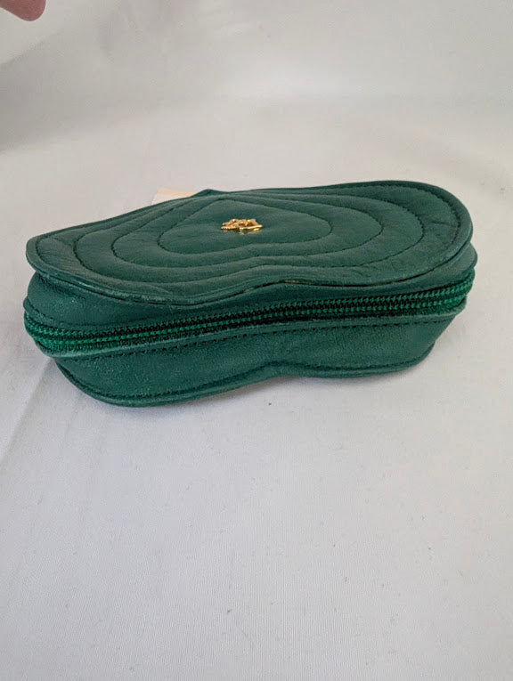 Christian Dior Green Heart Coin Case