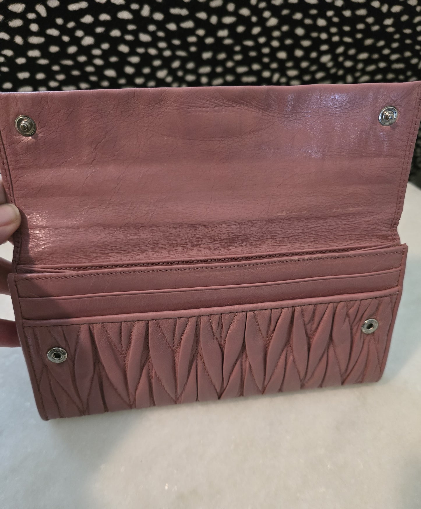 Miu Miu Pink Puffy Wallet