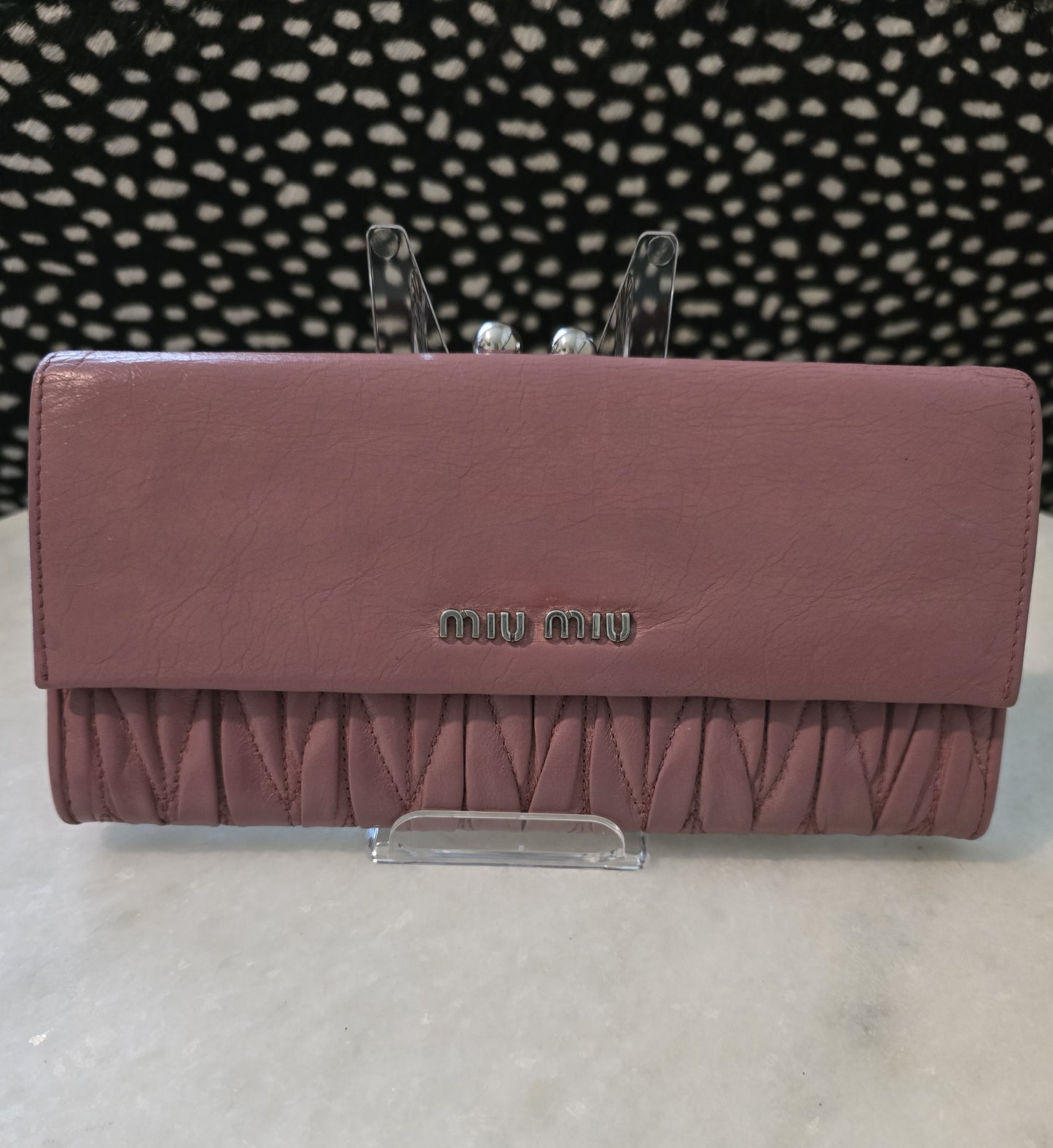 Miu Miu Pink Puffy Wallet