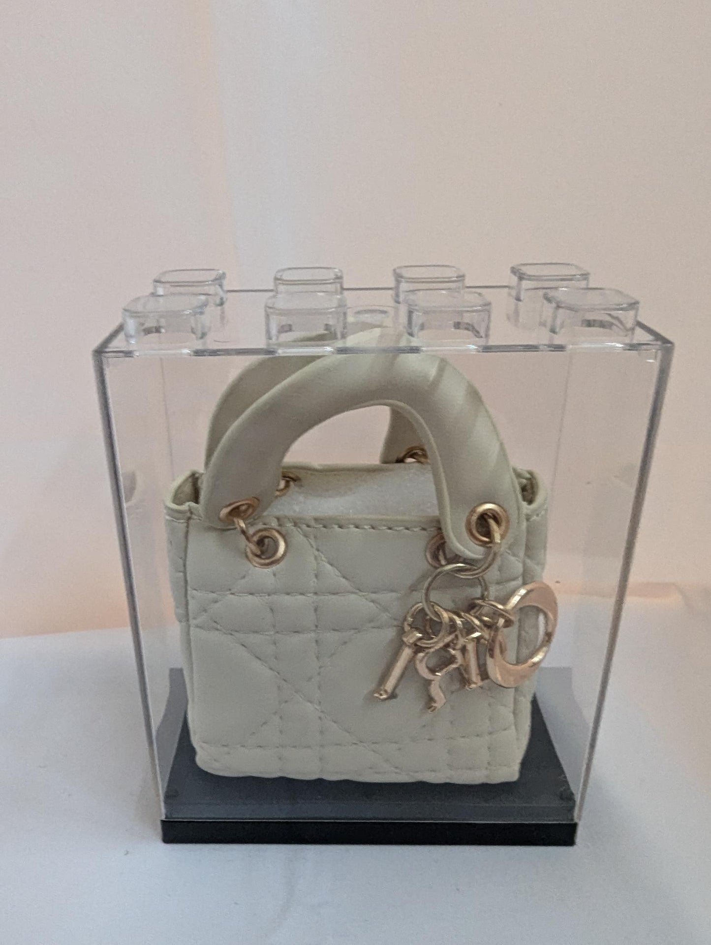 Replica Designer Tiny Purse Beige Quilted - Bikini Bottoms