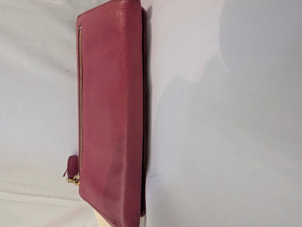 Prada BrightPink Wallet with Bow in Box