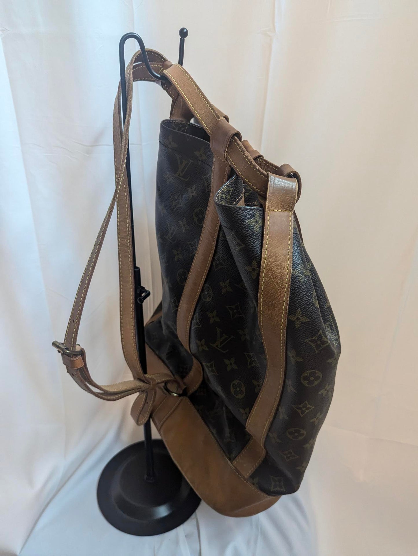 Louis Vuitton Brown Monogram Randone GM Bucket Backpack