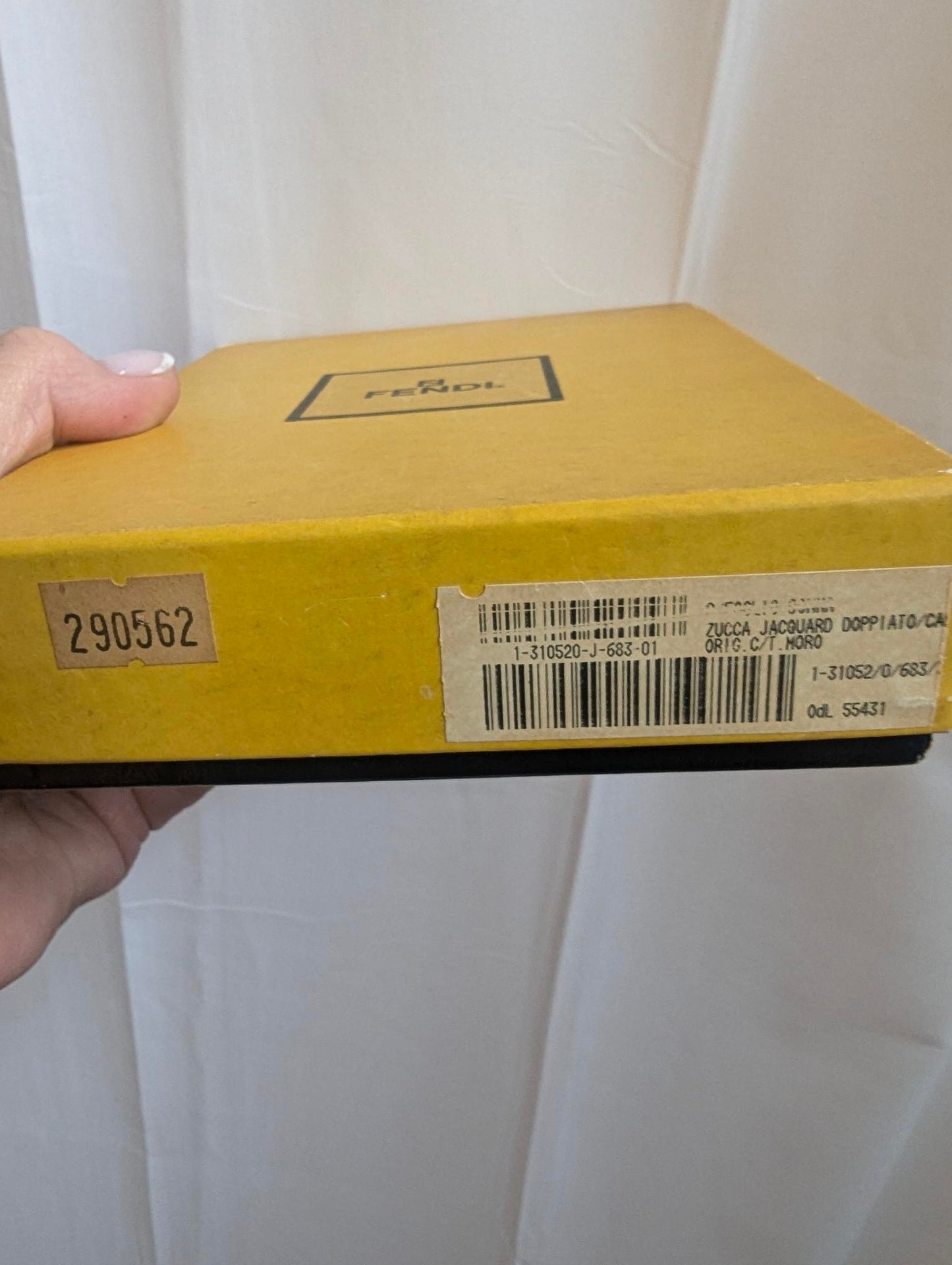Fendi Brown Zucca Wallet in Box