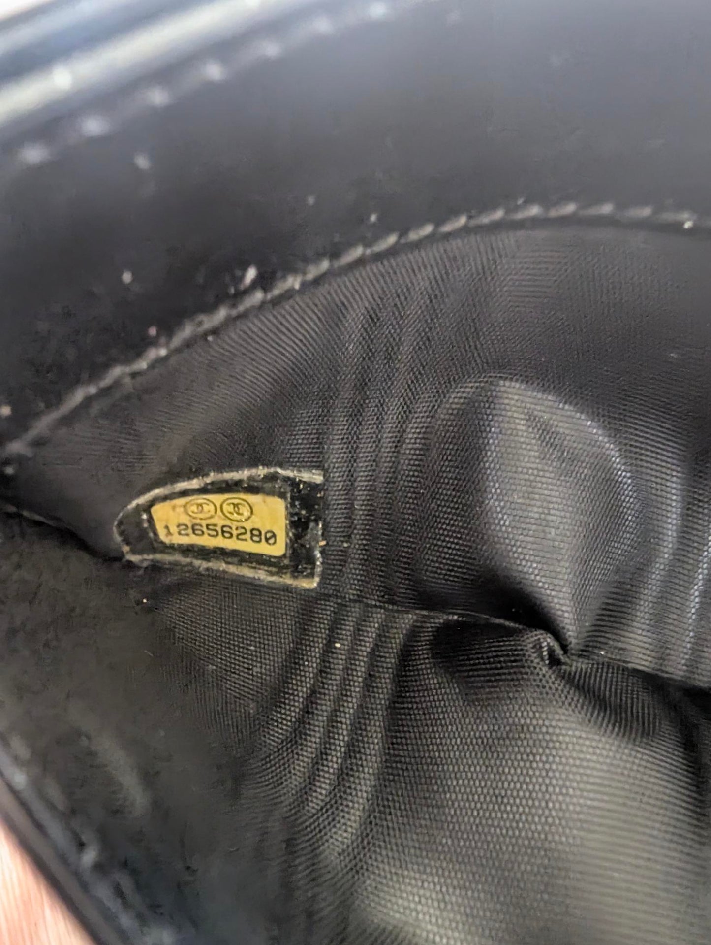 Chanel Black Patent Colored Camellia Flowers 2008 Series 12 Card Case