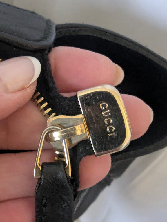 Gucci Black Leather Abbey Tote Bag