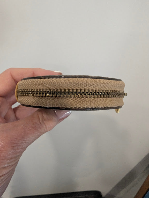 Celine Vintage Macadam Round Coin Purse