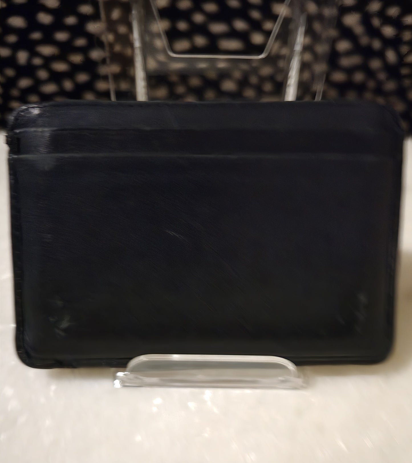 CHANEL CAMBON LAMBSKIN BLACK CC CARD CASE