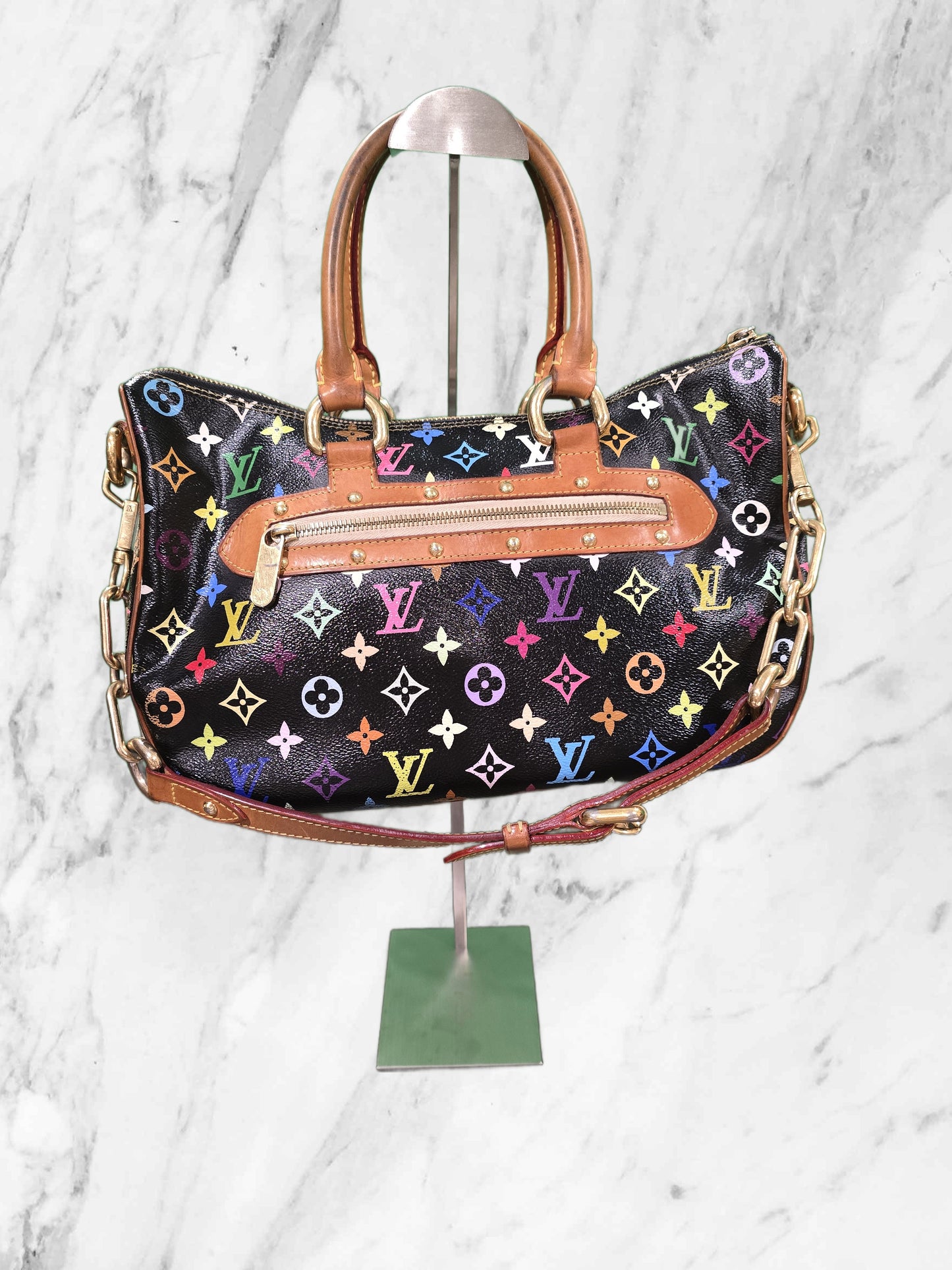 Louis Vuitton Multicolore Monogram RIta - Black x Takashi Murakami