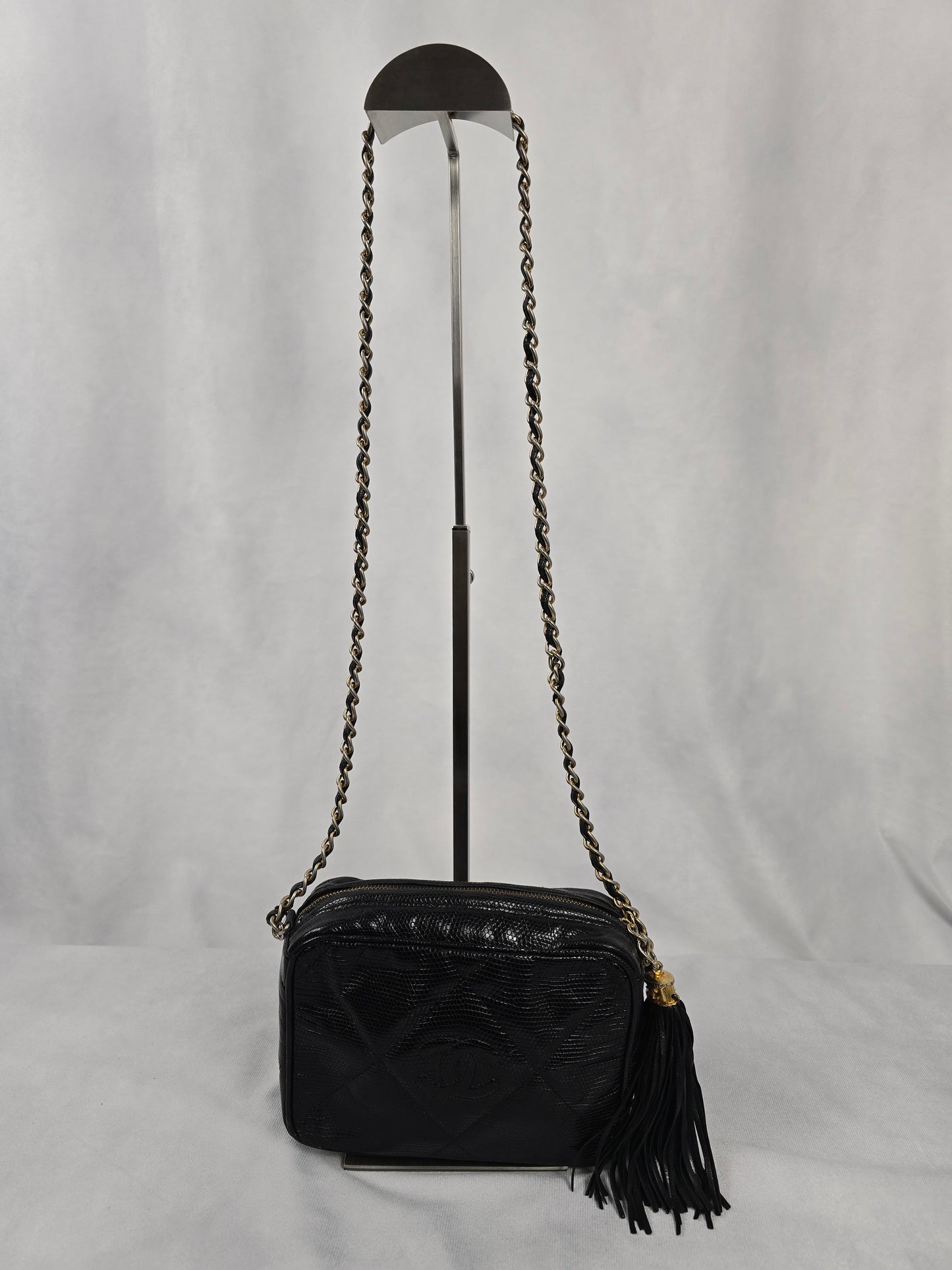 Chanel Vintage Exotic Leather CC Camera Bag