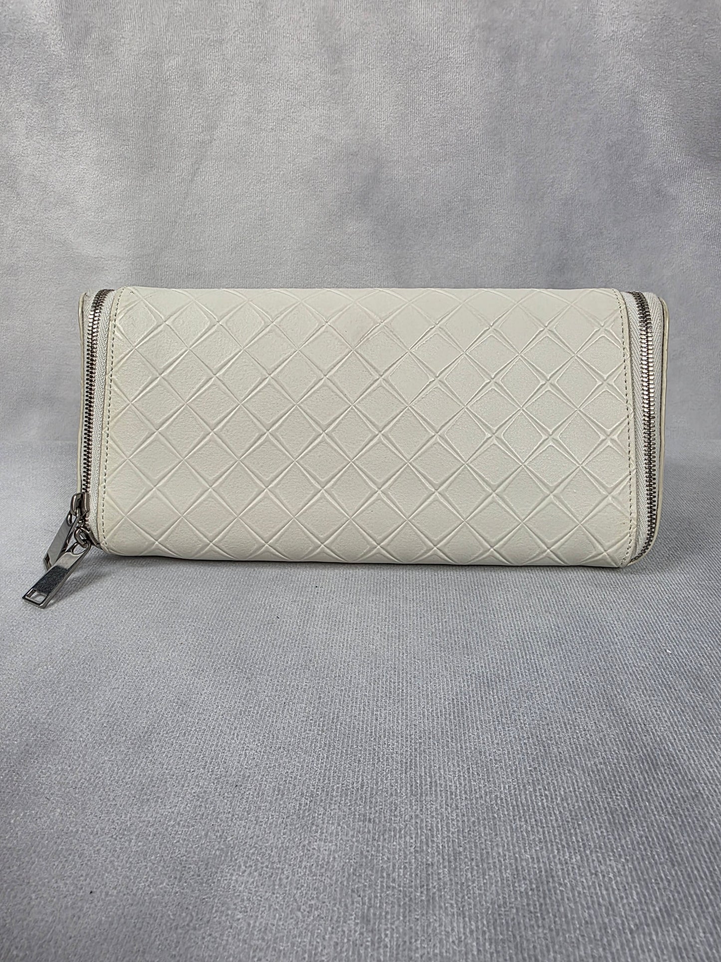 BOTTEGA VANETTA INTARSIO 15 EMBOSSED COSMETIC ZIPPER BAG