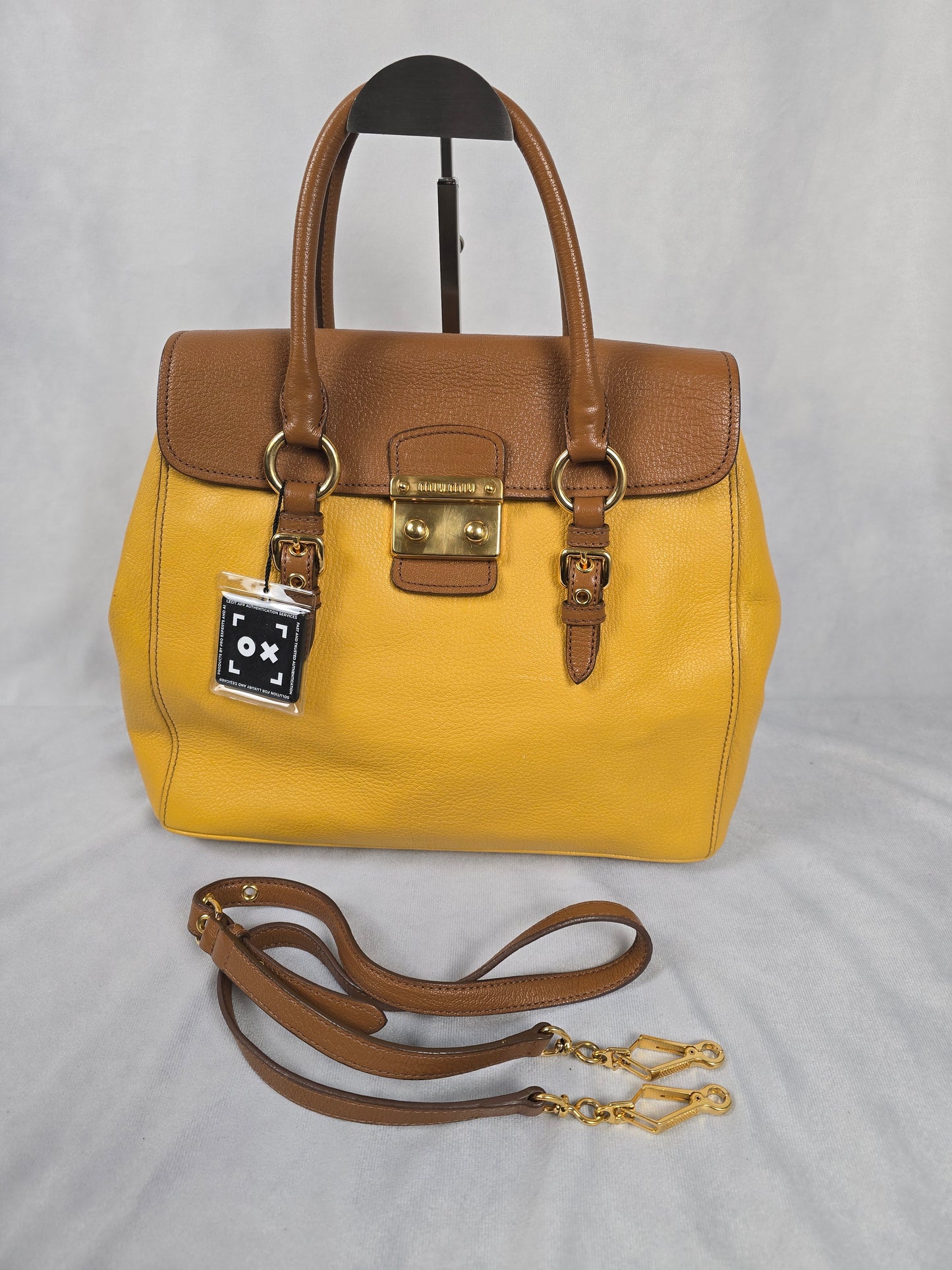 Miu Miu Two Tone Two-Way Handbag