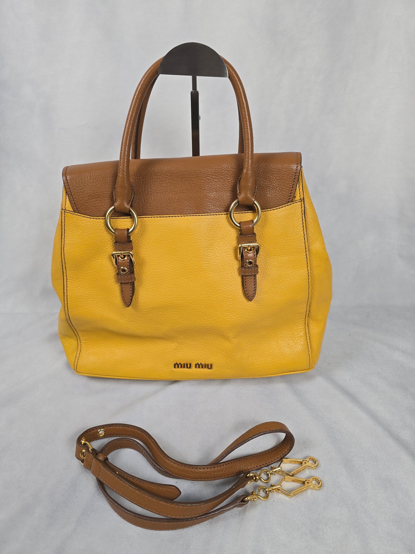 Miu Miu Two Tone Two-Way Handbag