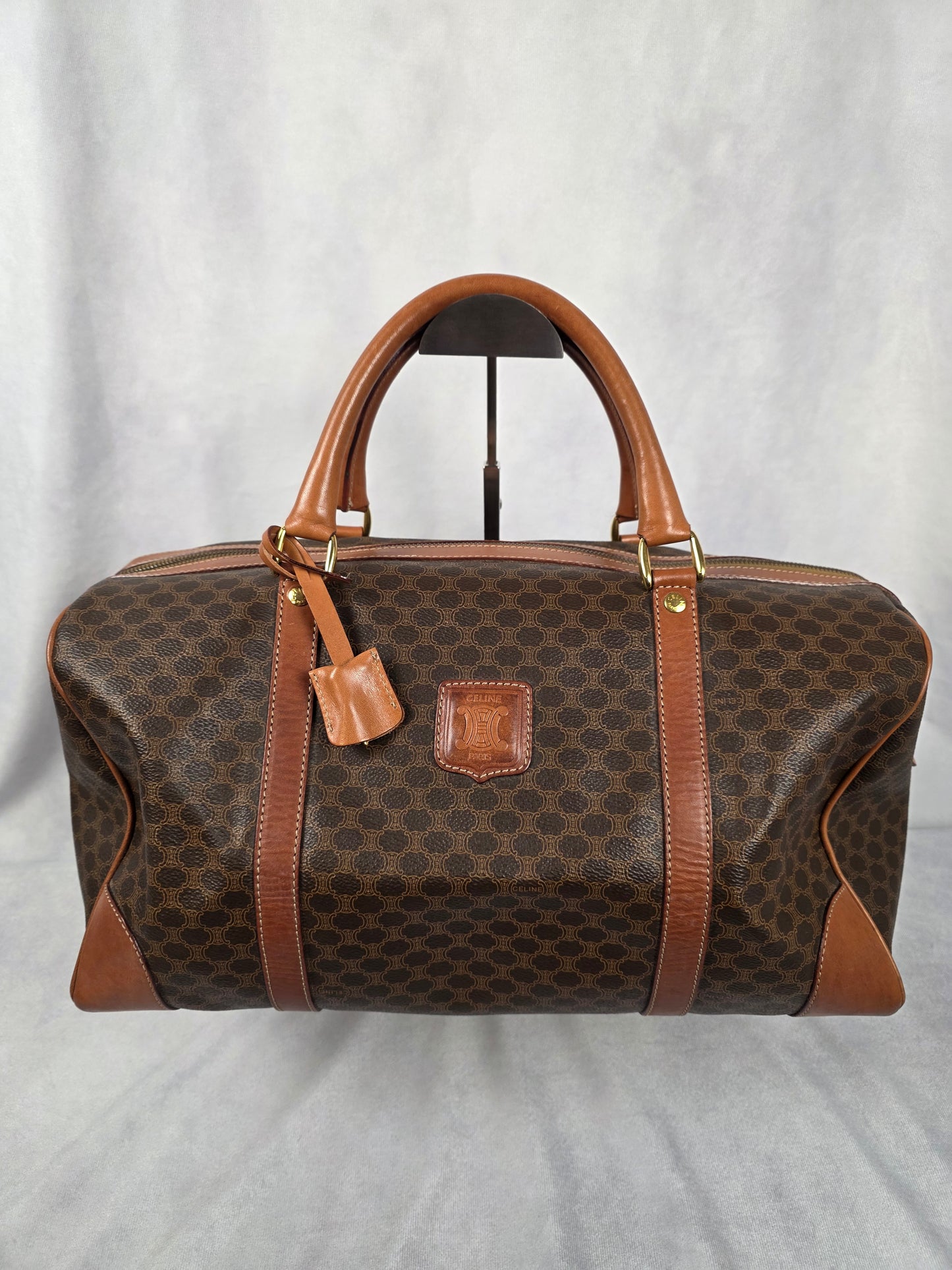 CELINE MACADAM DUFFLE, SIZE 40