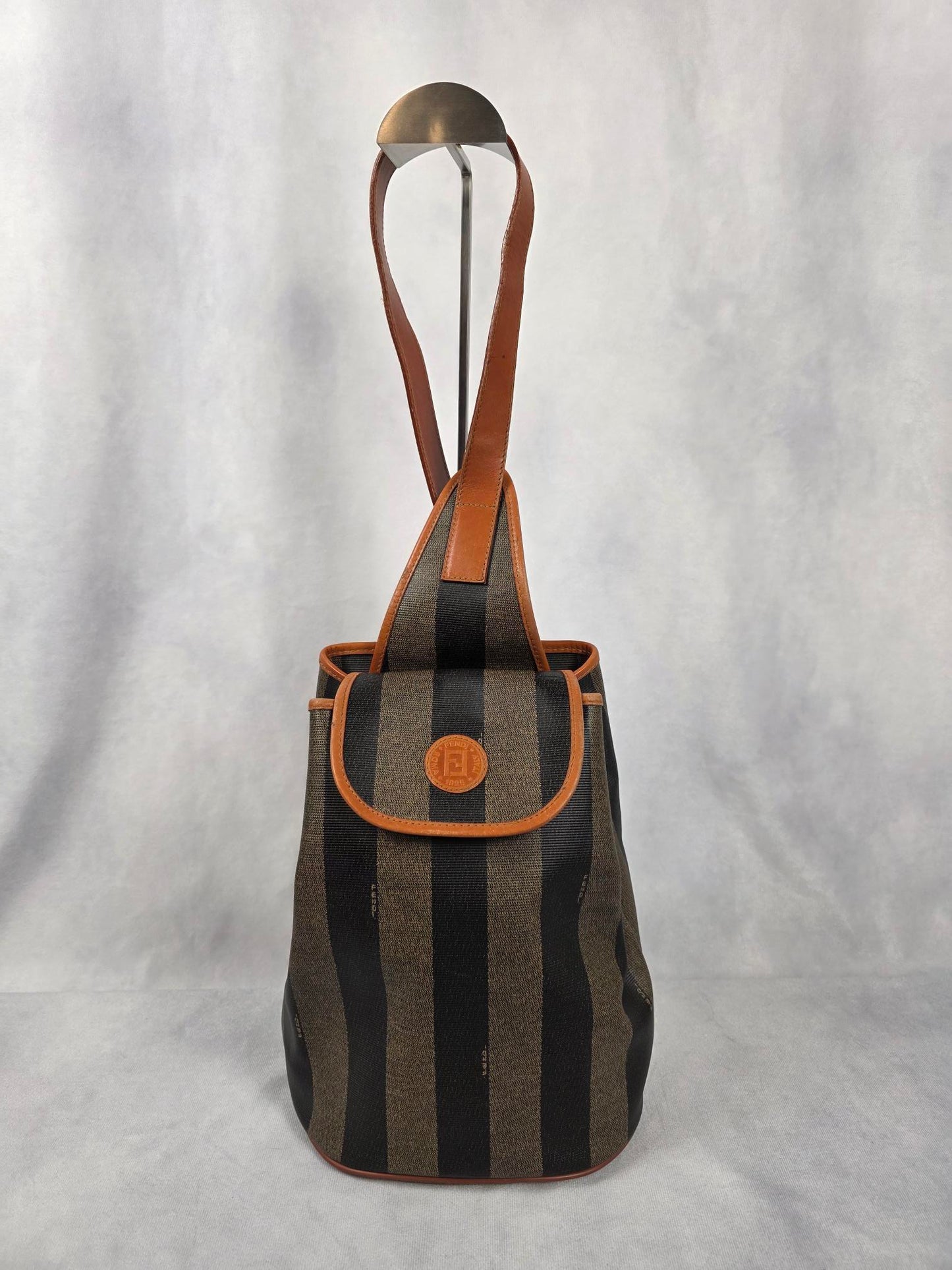 FENDI PEQUIN STRIPED SLING BAG