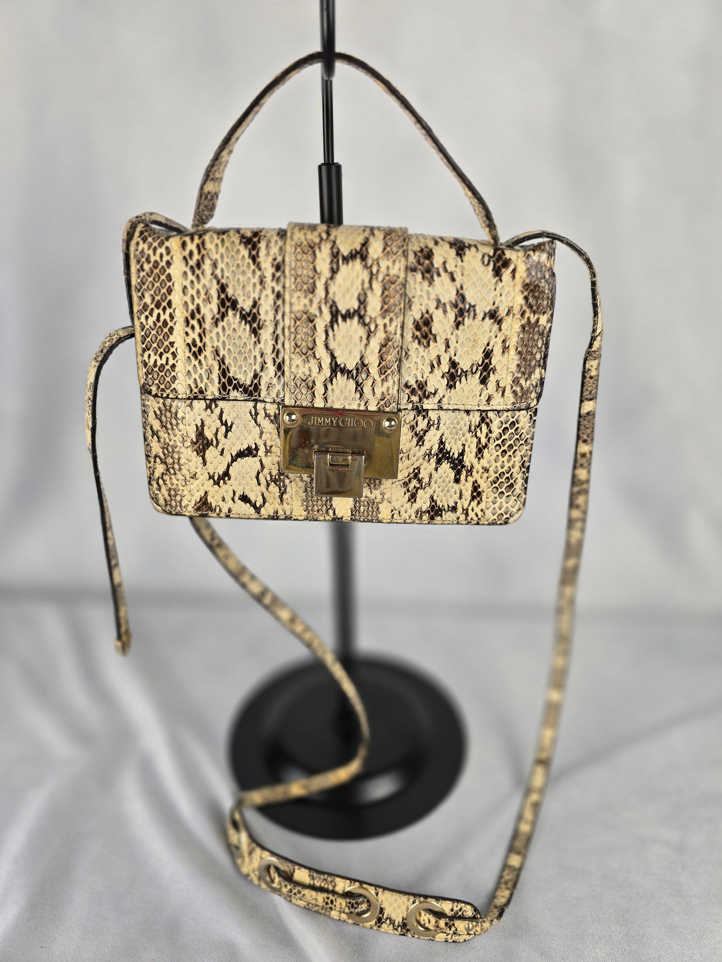 Jimmy Choo Exotic Leather Two Way Handbag