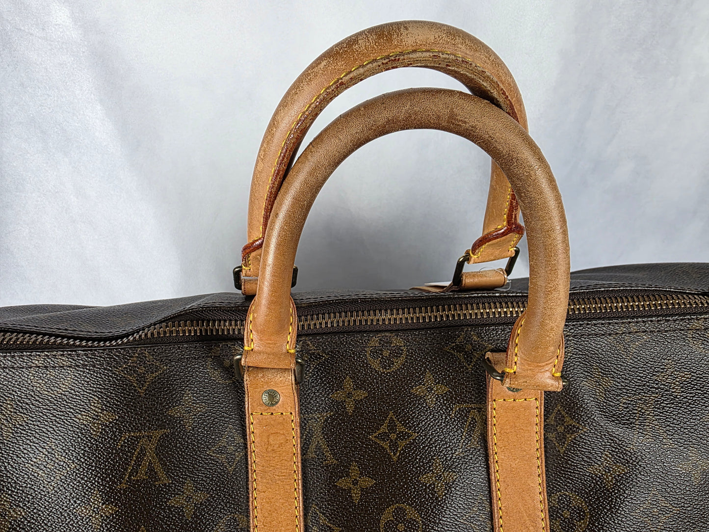 LOUIS VUITTON VINTAGE MONOGRAM KEEPALL 45 W/ LOCK AND KEY