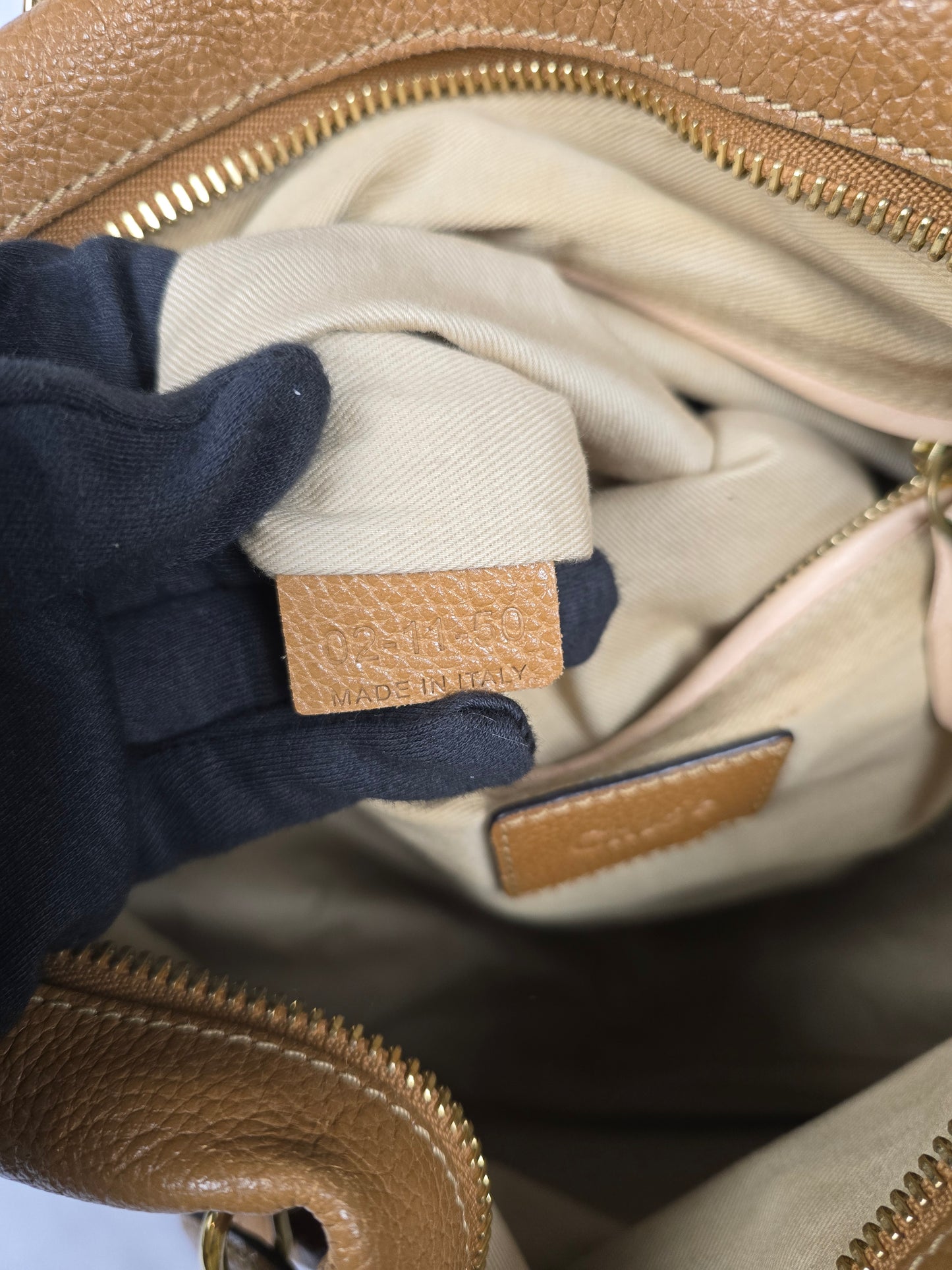 Chloe Brown Leather Paratay Handbag