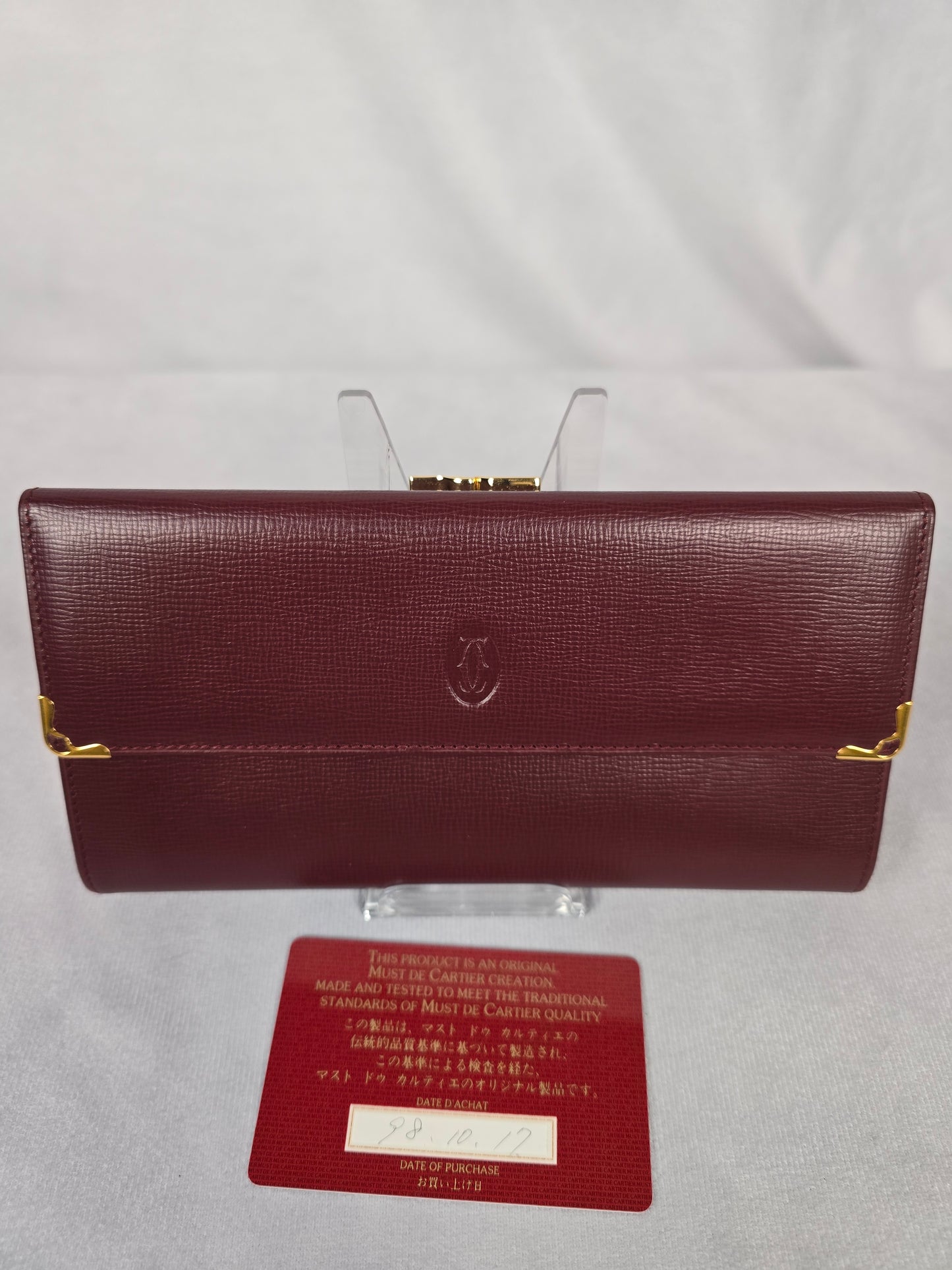 Cartier Must de Tri-Fold Wallet