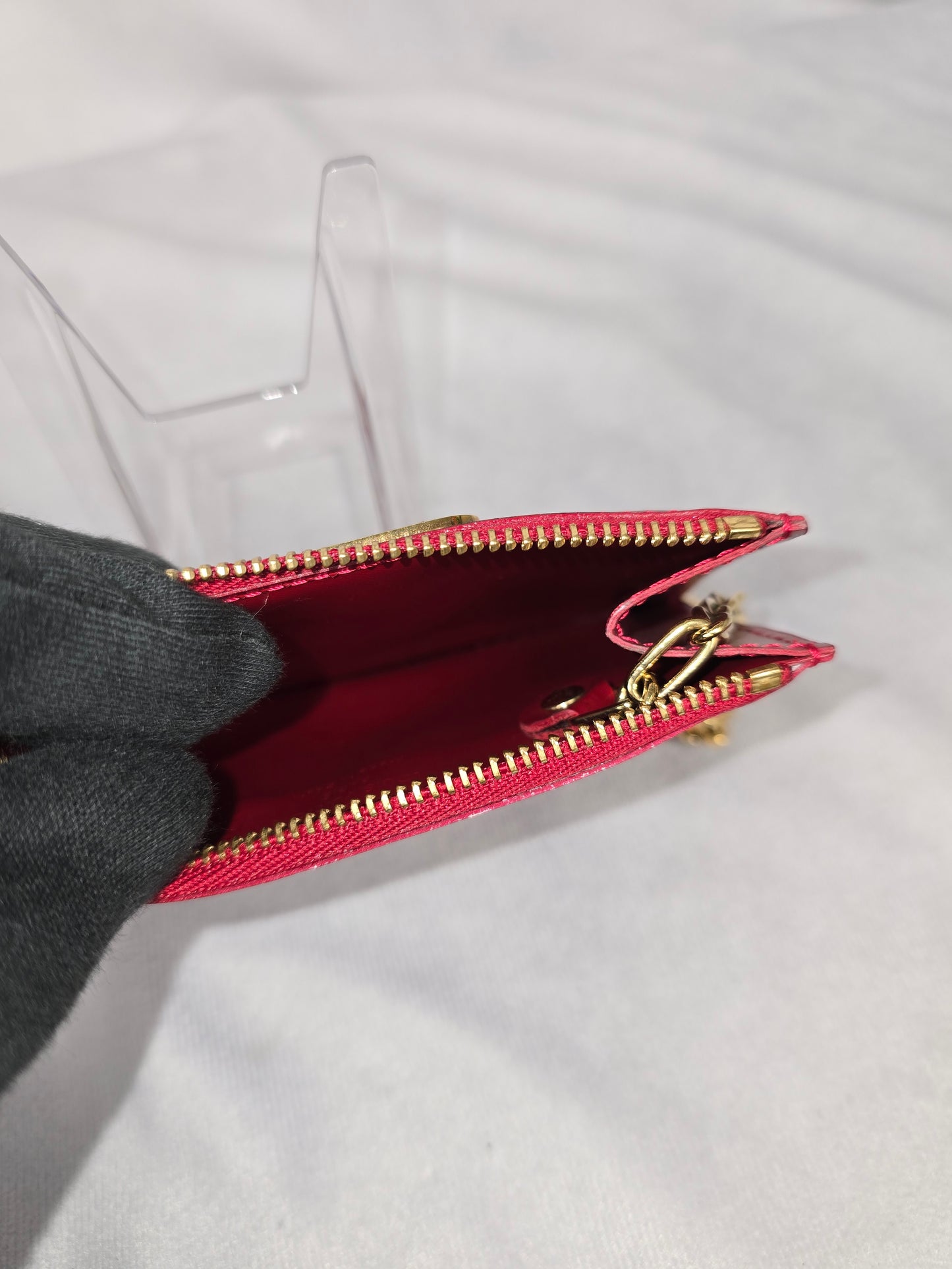 Louis Vuitton Red Vernis Key Pouch
