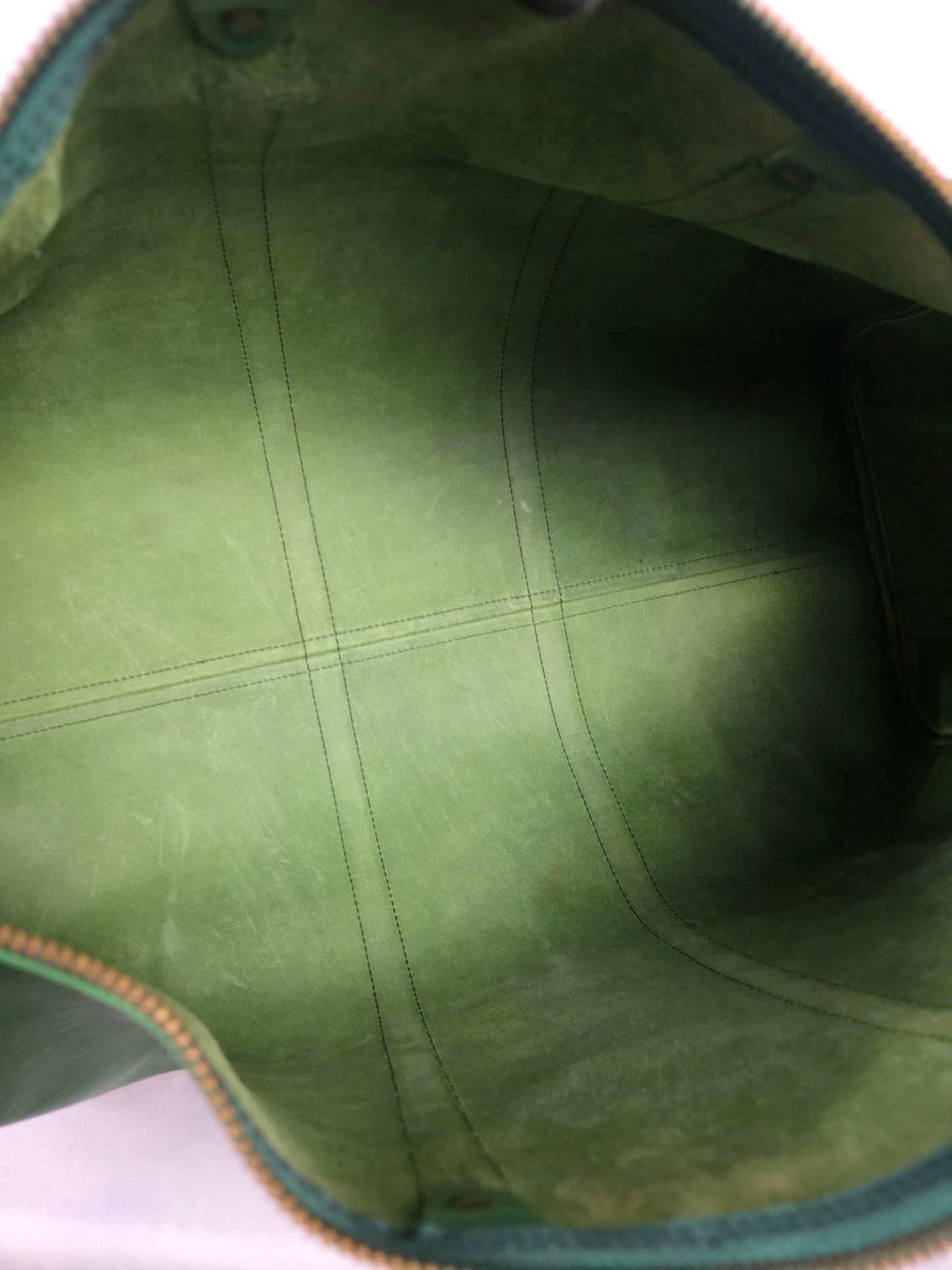 Louis Vuitton Green Epi Keepall 55