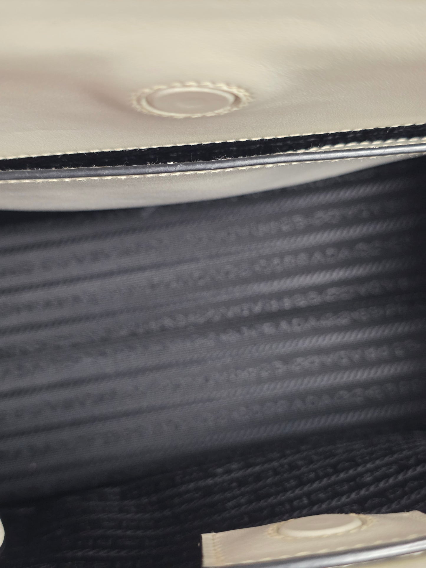 Prada Large Galleria Ivory Saffiano Leather Tote