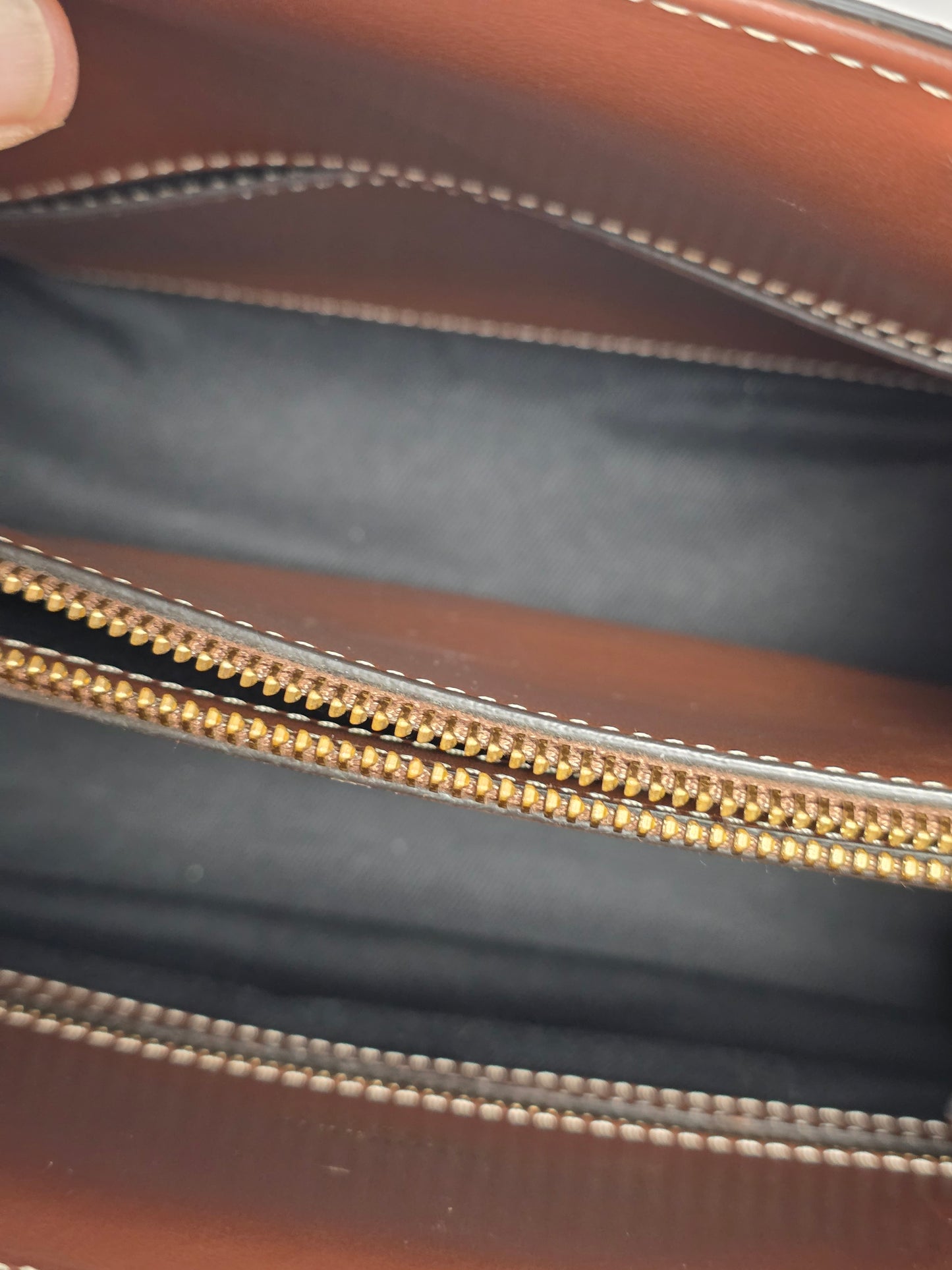 Burberry Title Two Handle Vintage Check Canvas and Leather Mini Tote Bag, LIKE NEW