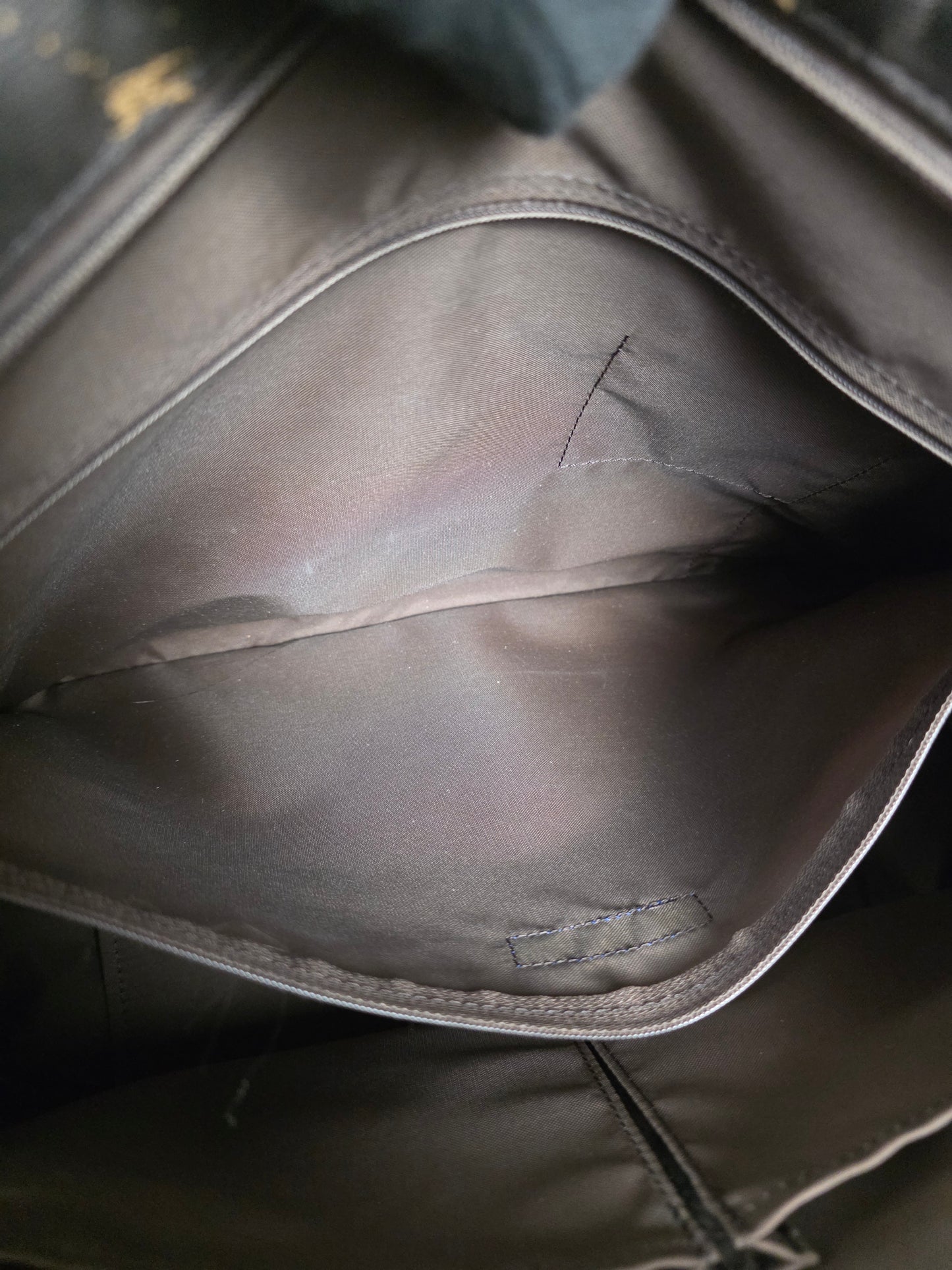 Burberry Blue Label Brown Canvas Knight Check Travel Bag