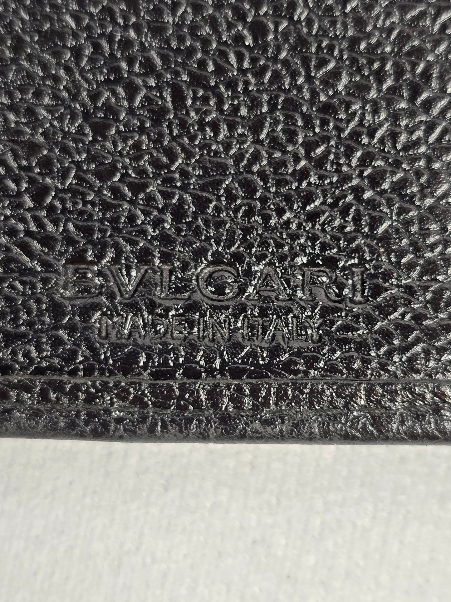 Bvlgari Black Continental Leather Wallet