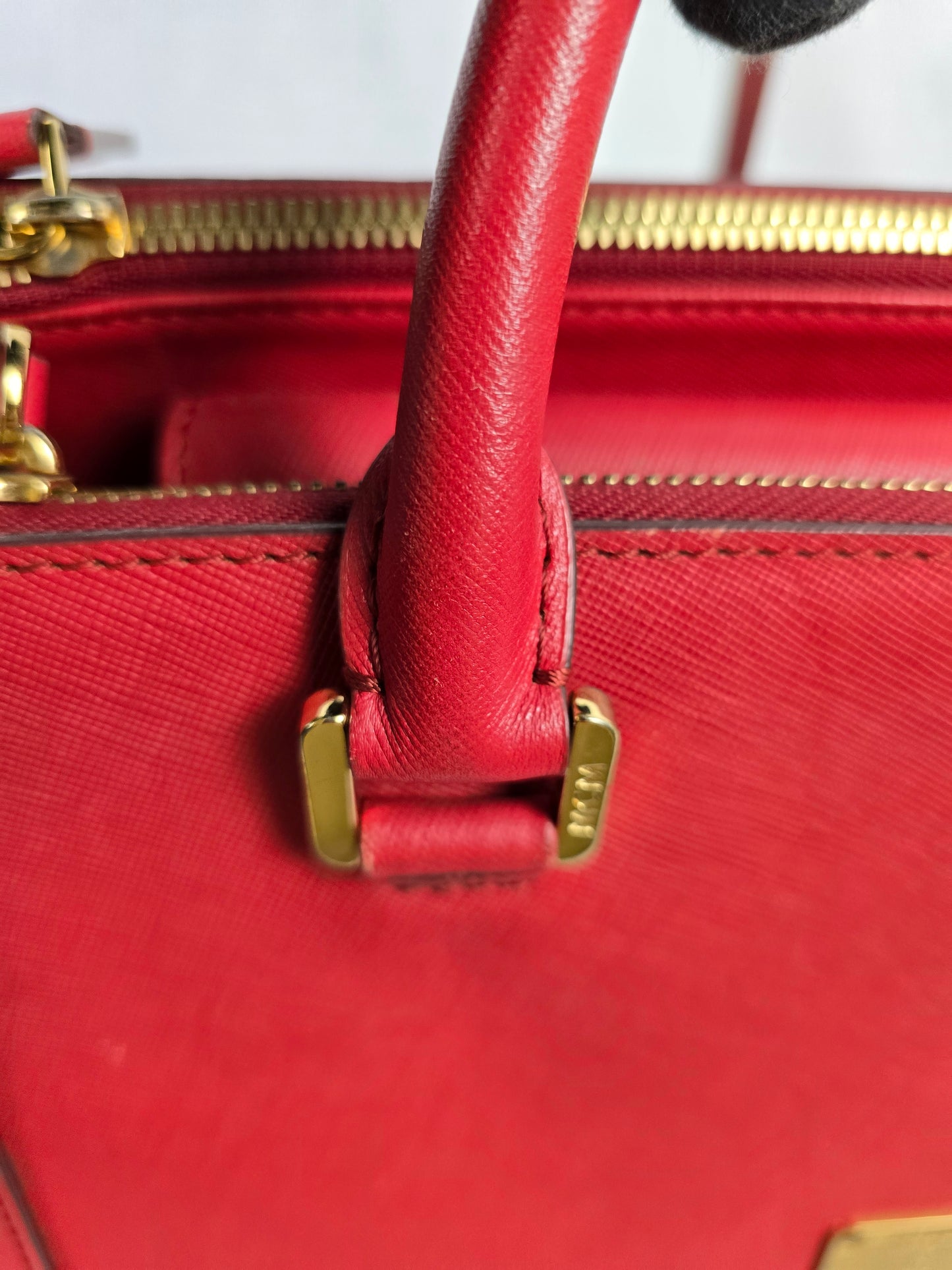 MCM Nuovo Tote in Red Leather