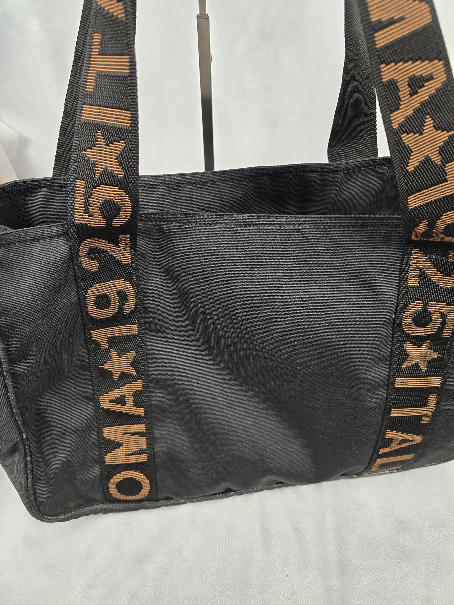 Fendi Roma 1925 Star Black Canvas Tote