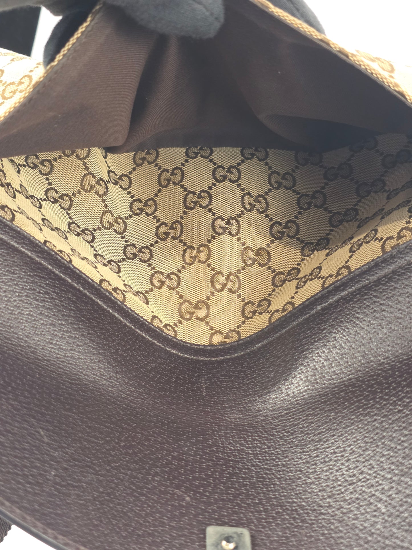 Gucci GG Canvas Front Pocket Messenger Bag