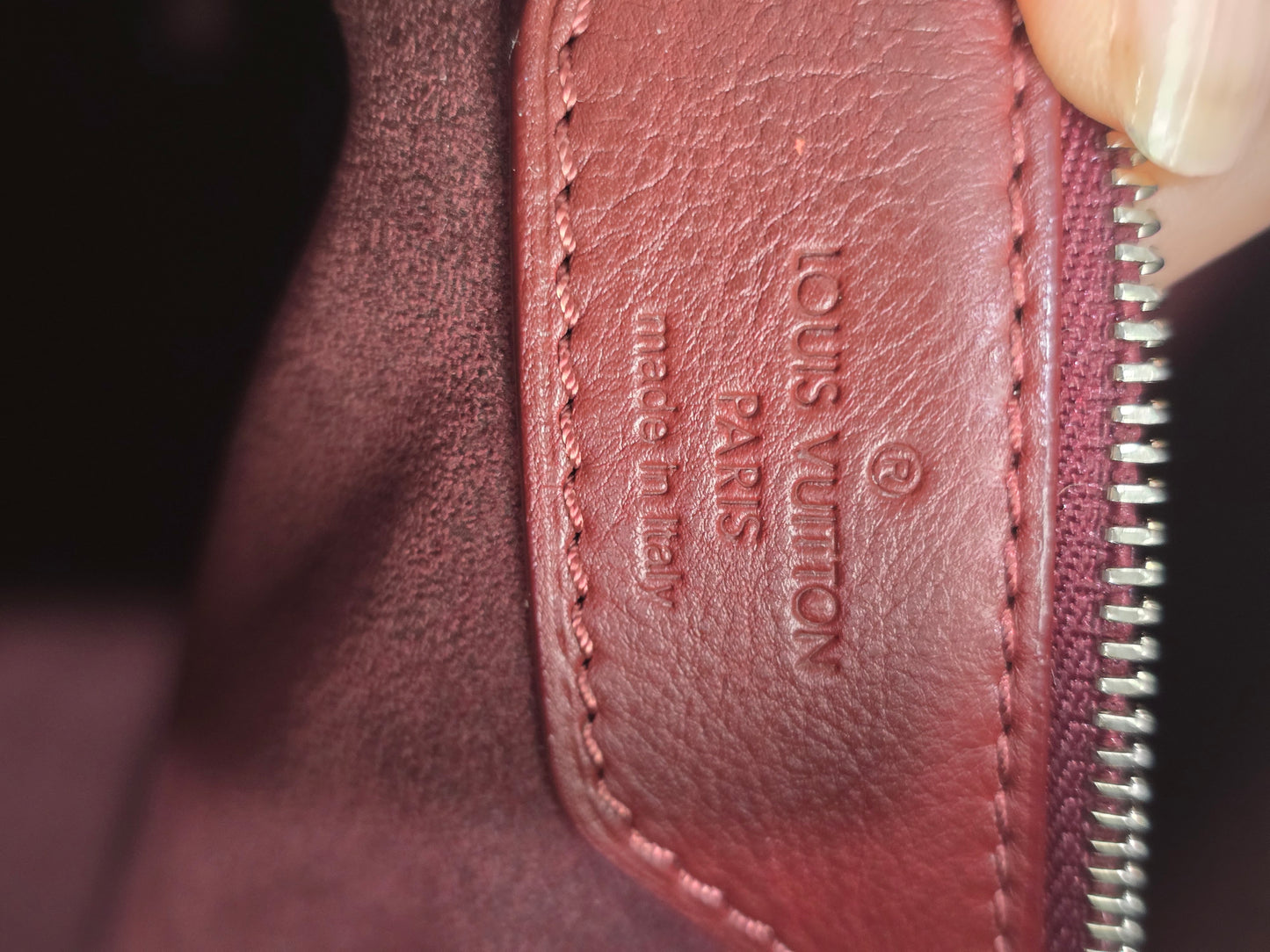 Louis Vuitton Monogram Lambskin Antheia Ixia in Bordeaux MM