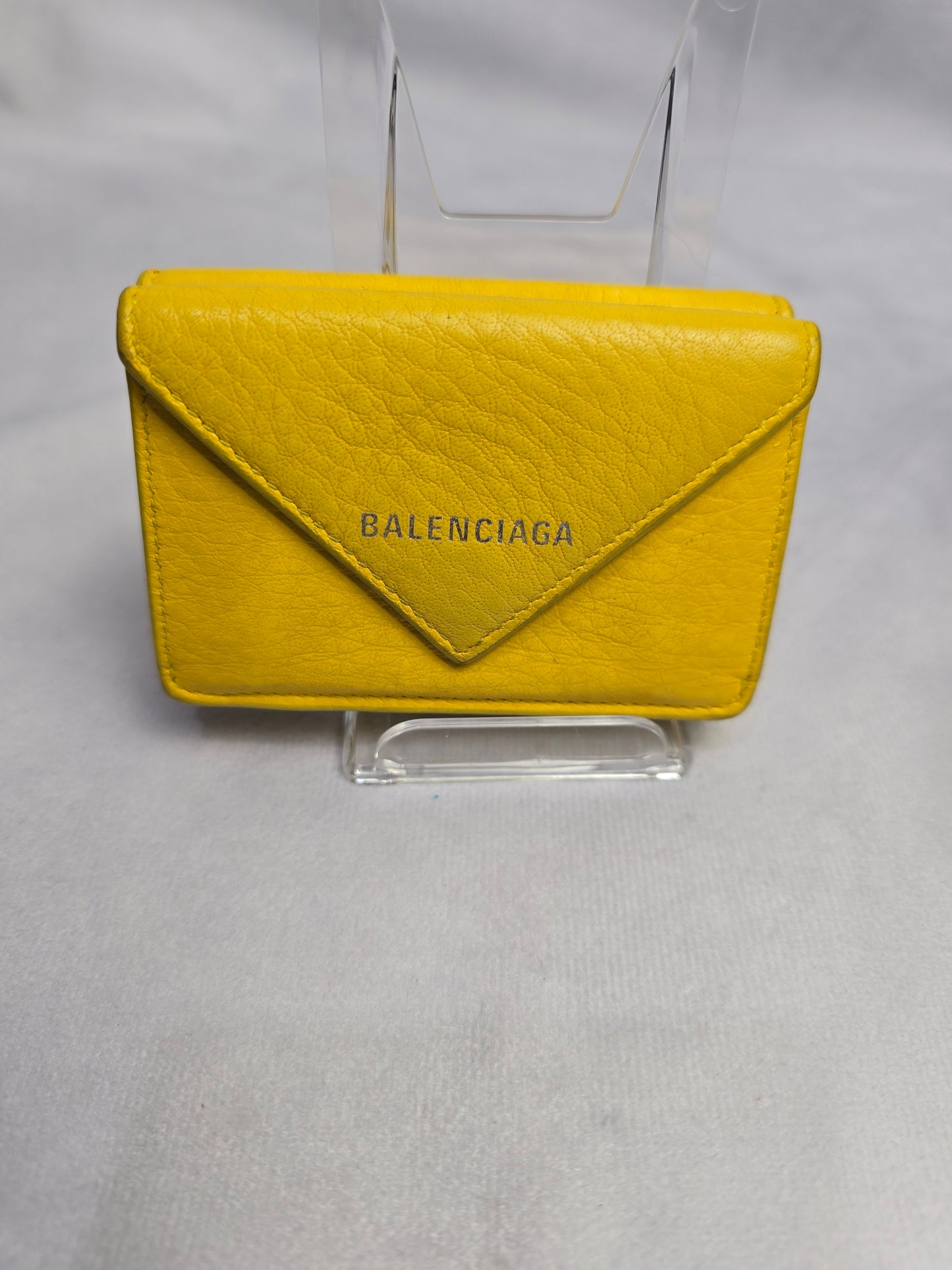 Balenciaga Papier Mini Wallet in Yellow