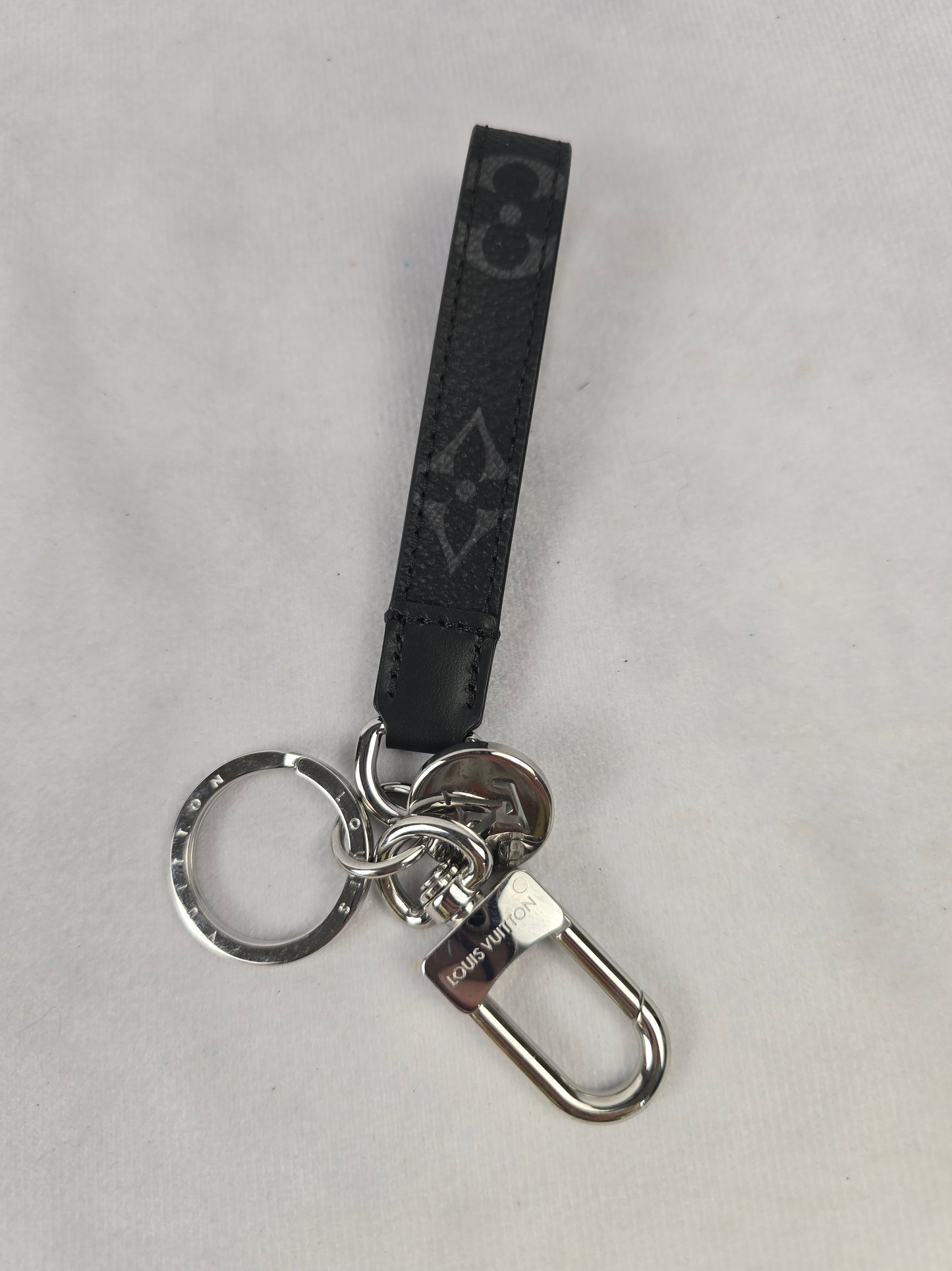 Louis Vuitton Monogram Eclipe Dragonne Bag Charm/Key Holder