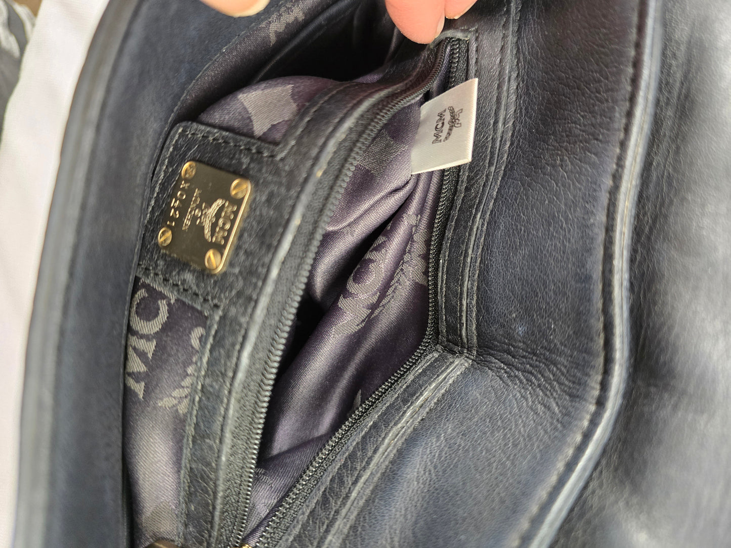 MCM Half Moon Messenger Bag