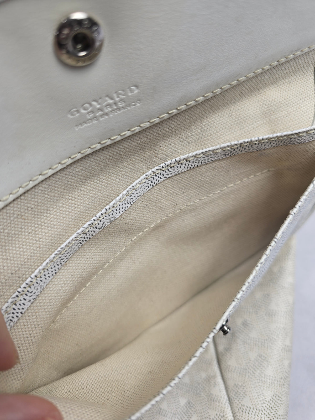 Goyard White St. Louis Tote with Mini