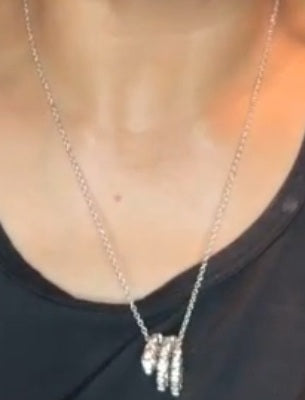 BVLGARI INSPIRED SERPENTI COILED NECKLACE