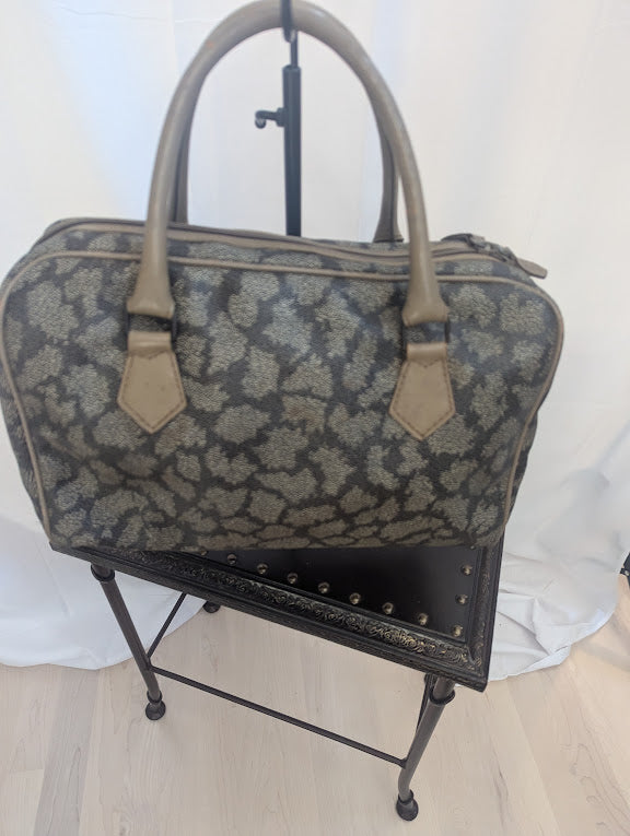 YSL Giraffe Pattern Boston Bag
