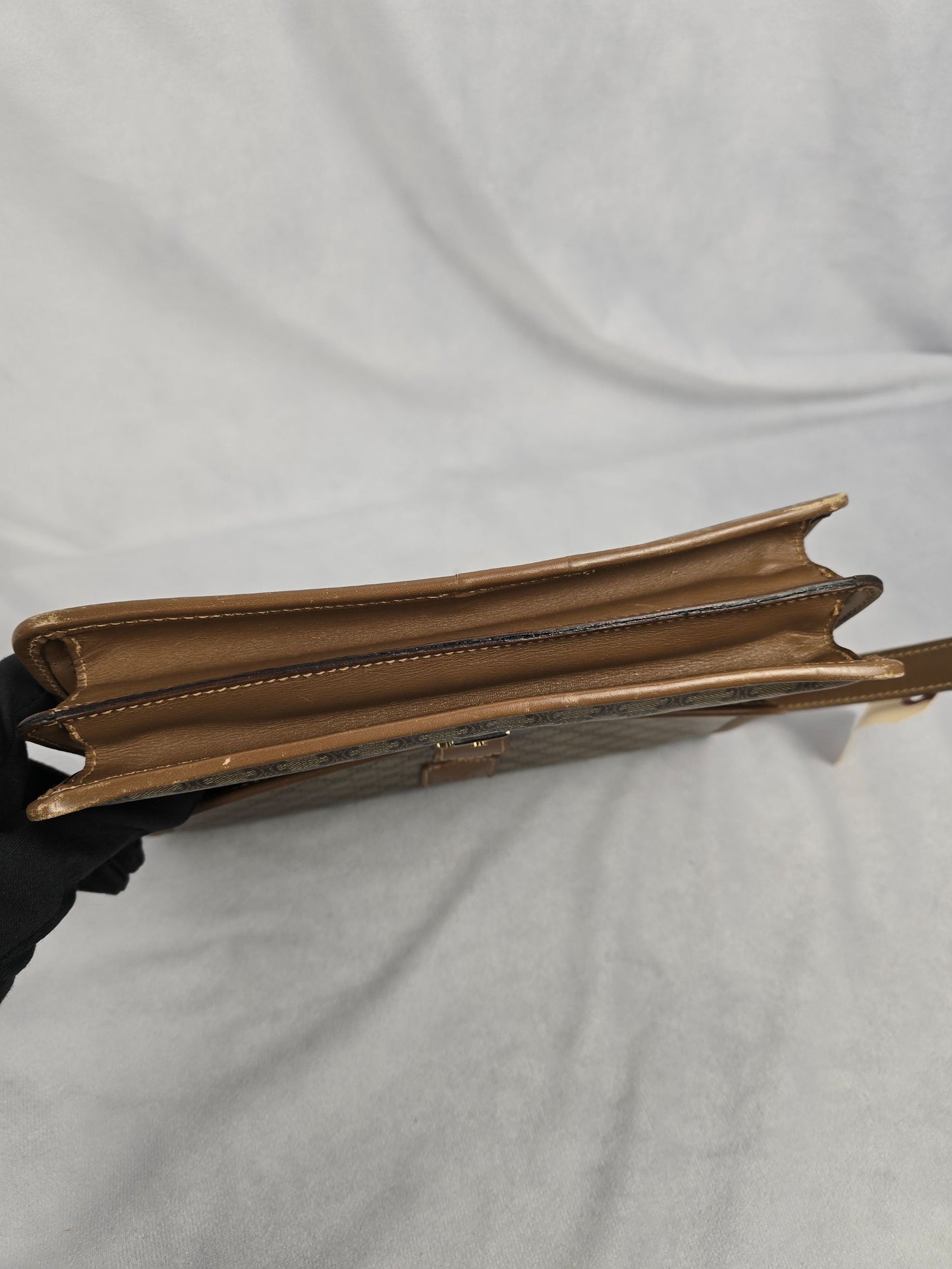 Celine Macadam Leather Clutch